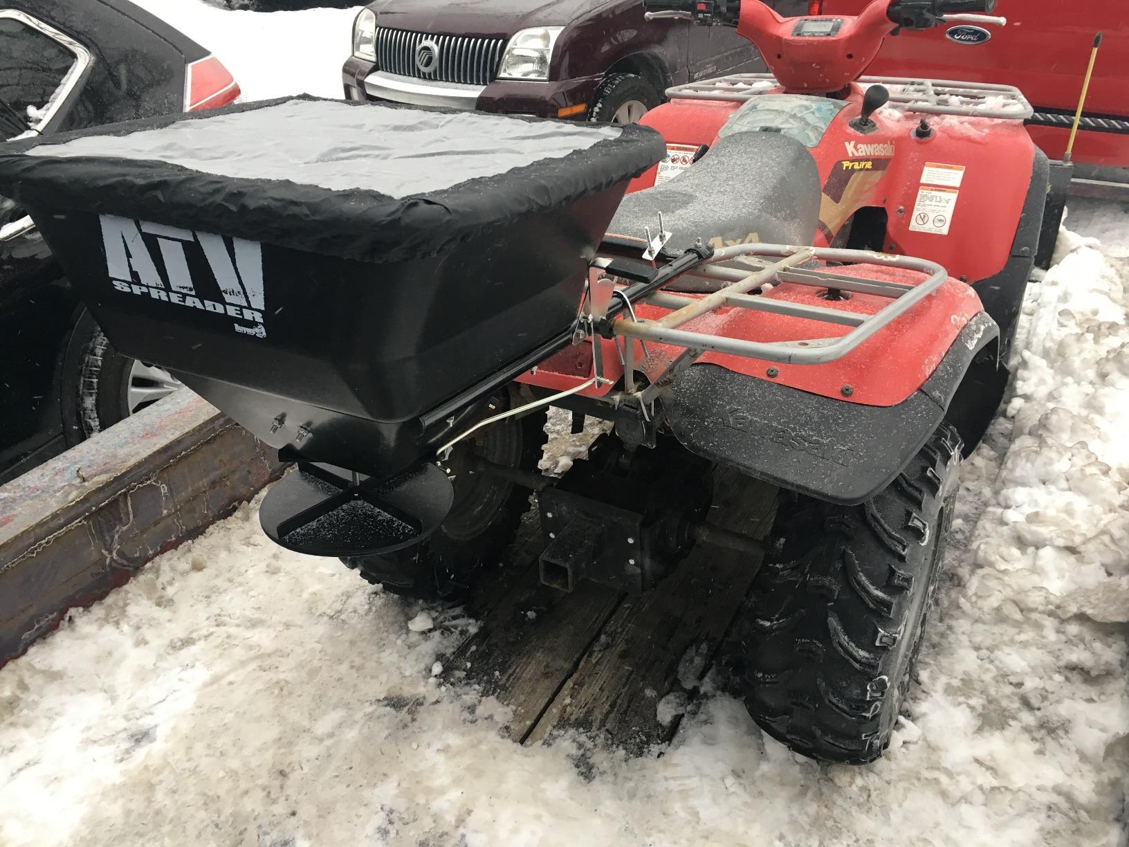 Buyers Products ATVS100 100 lb ATV Rear Rack Mount Broadcast Spreader customer photo 1