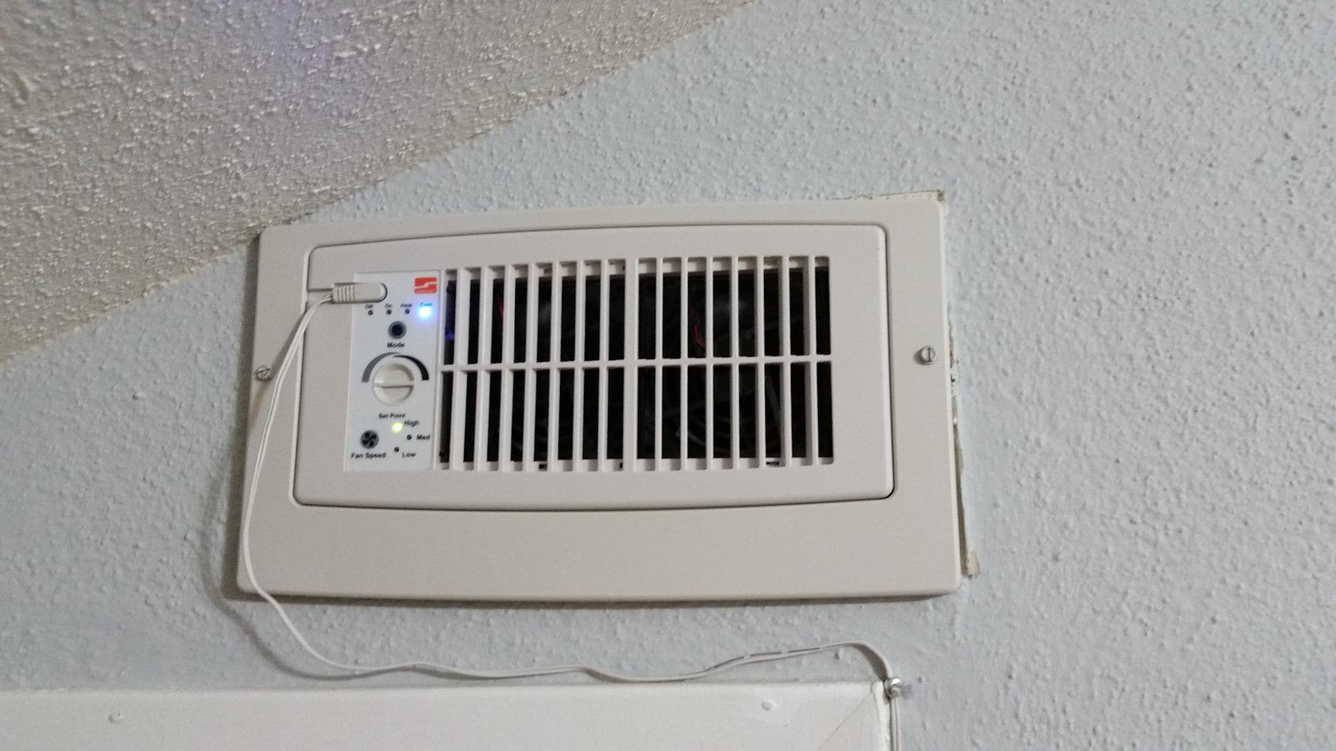 Suncourt Flush Fit Register Booster Fan, Floor/Wall Vents, Brown (HC500-B) customer photo 1