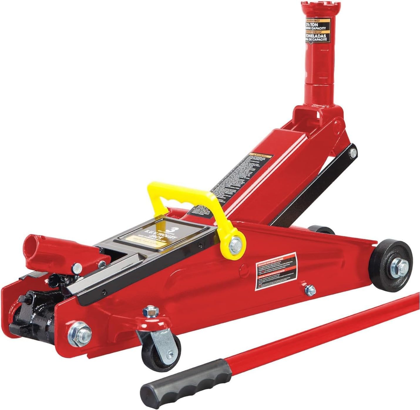 BIG RED Hydraulic Trolley Service/Floor Jack with Extra Saddle (Fits: SUVs and Extended Height Trucks): 3 Ton (6,000 lb) Capacity, Red, T83006 customer photo 2