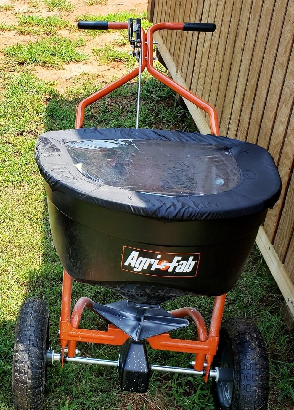 Agri-Fab 45-0462 Push Broadcast Spreader,Orange & Black,130-lb Capacity customer photo 2