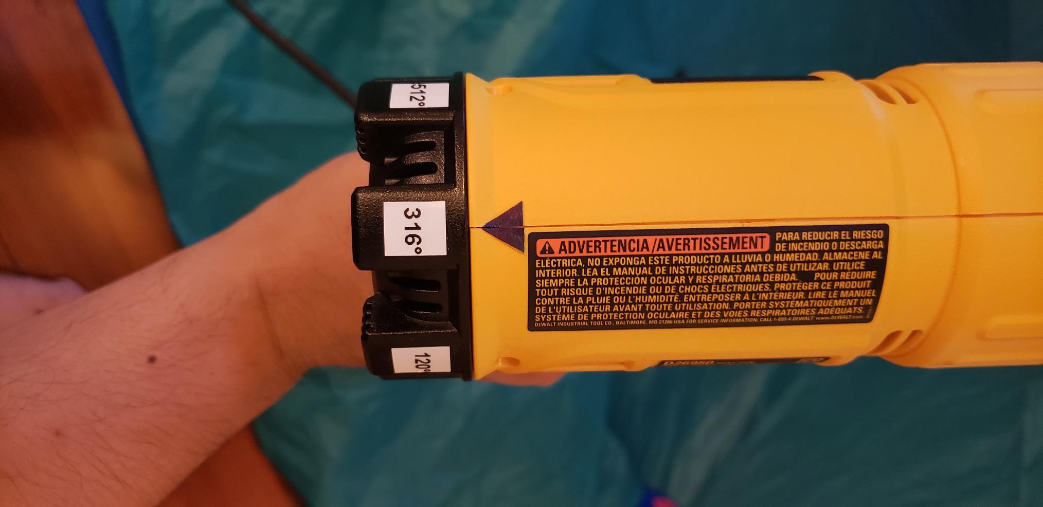 DEWALT Heat Gun (D26950) , Yellow customer photo 1