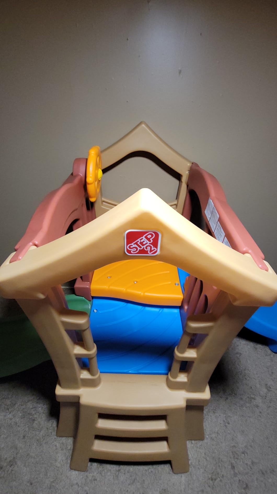 Step2 Play Up Double Slide Climber, Kids Outdoor Playset, Backyard Playground Set, 2 Slides, Elevated Playhouse, Outside Jungle Gym, For Toddlers 2-6 Years Old customer photo 2