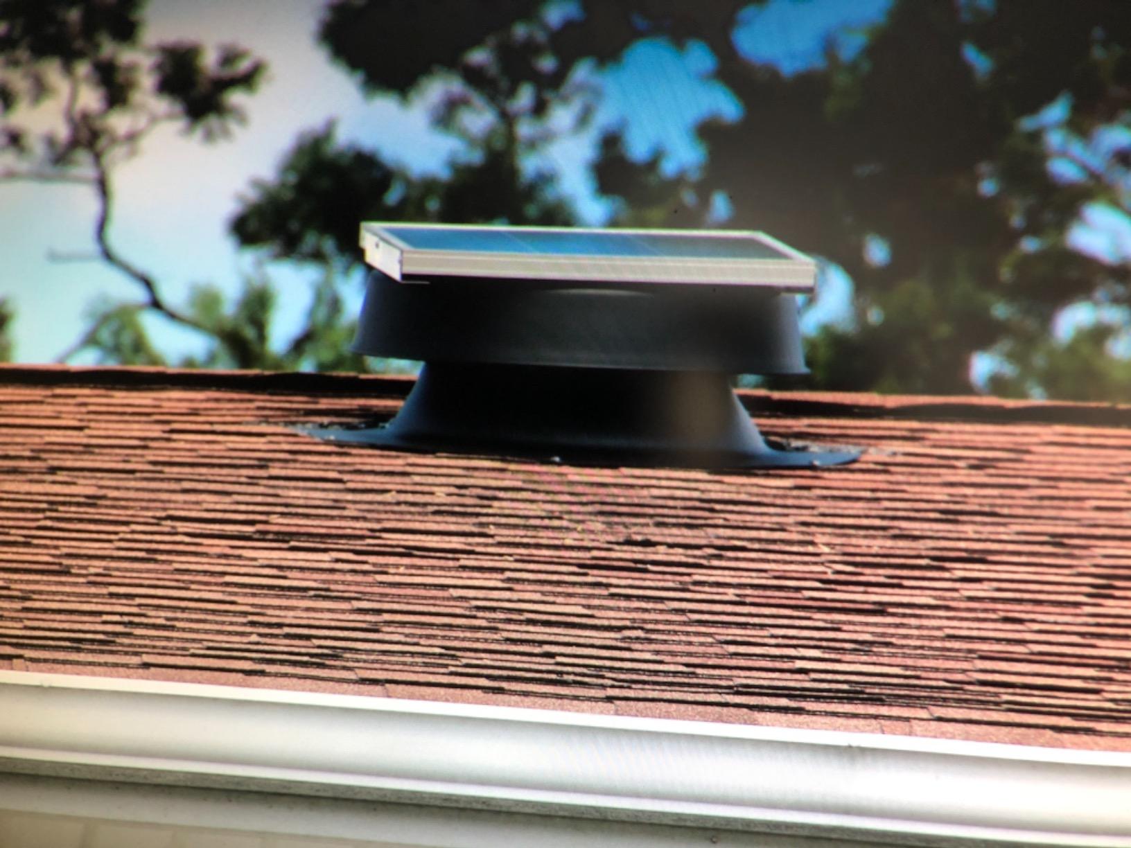 Solar Attic Fan 48-watt - Florida Rated by Natural Light customer photo 1