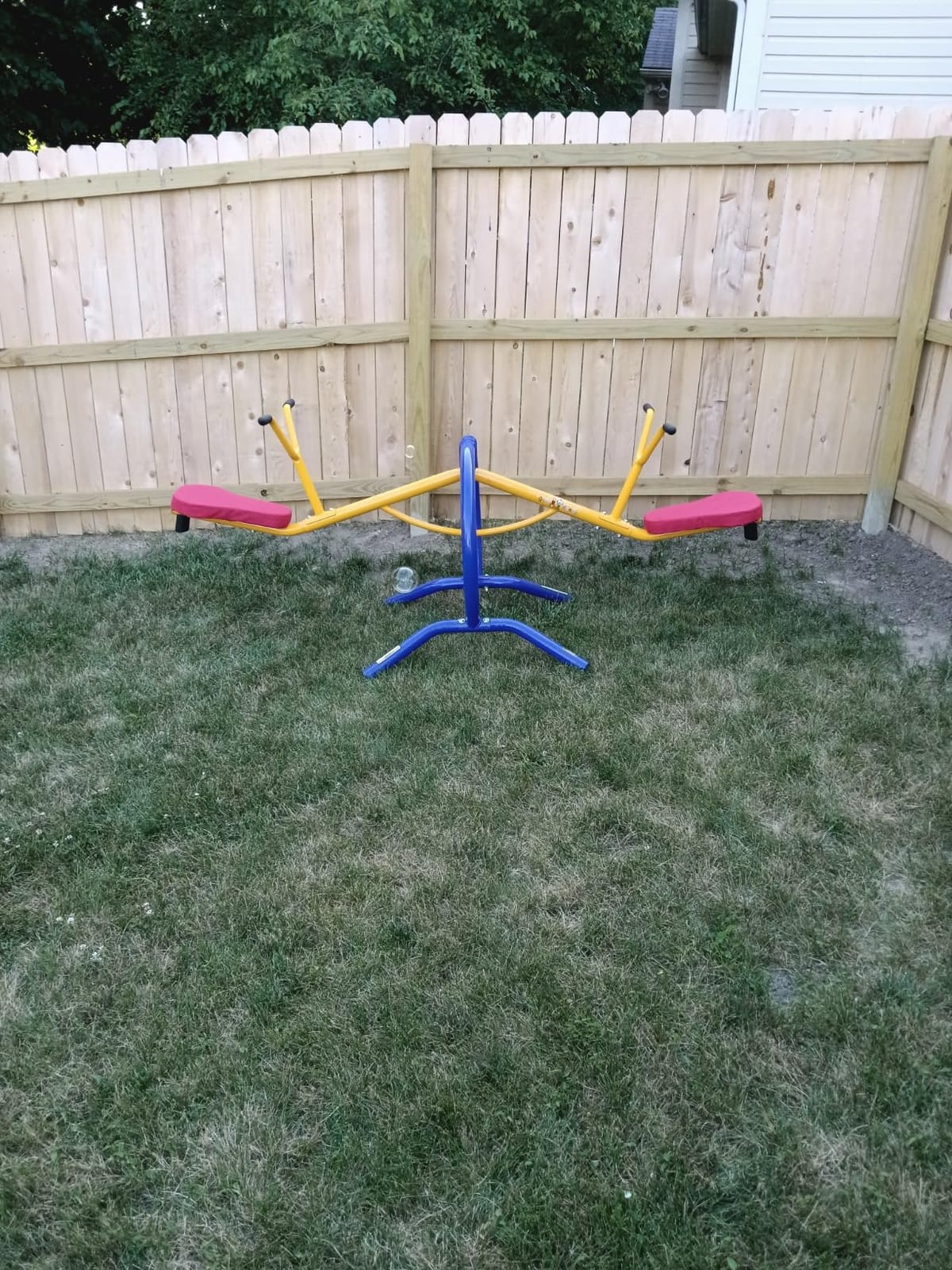 gym dandy Teeter-Totter Home Seesaw Playground Set TT-210, Multi Colored, 37.00 x 31.00 x 85.50 inches customer photo 1