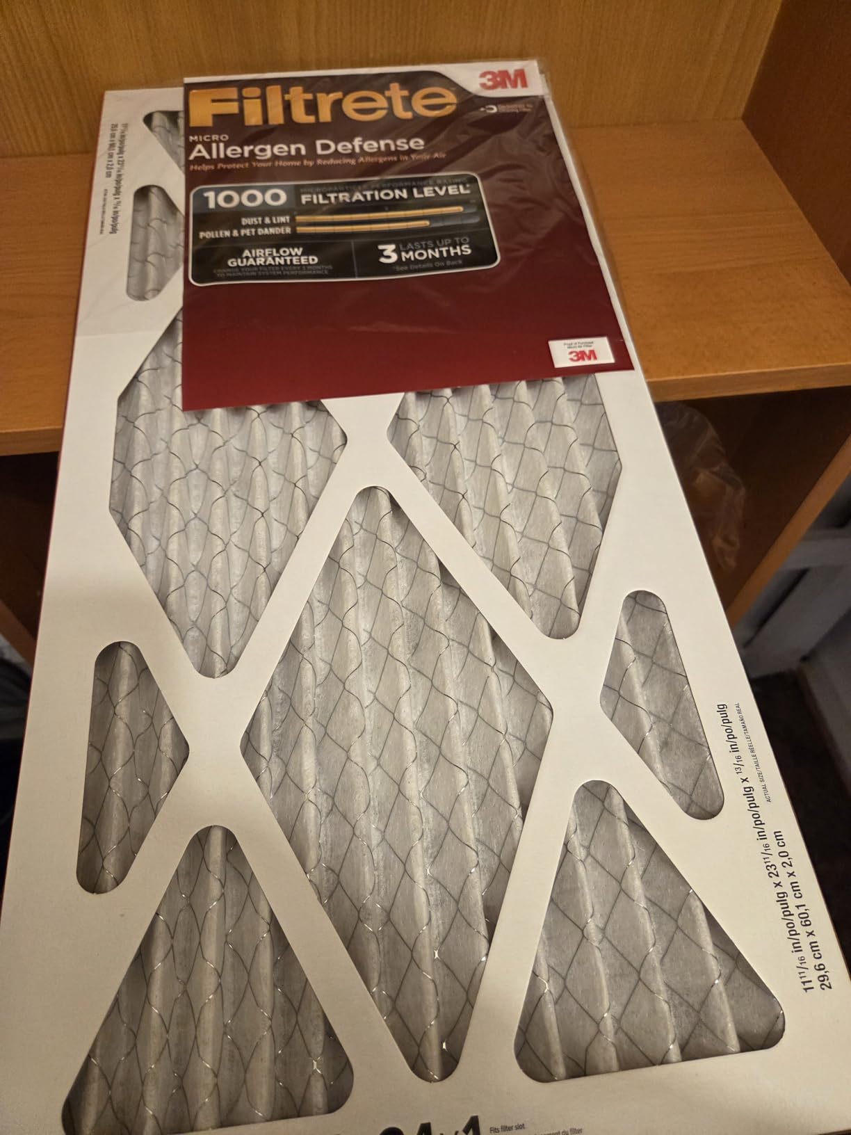 Filtrete 20x20x1 Air Filter, MERV 11, MPR 1000, Allergens & Pet Dander, 3-Month AC and Furnace Filters, Cleaner Air, Reliable Airflow, 2 HVAC Filters (Actual Size 19.68 x 19.68 x 0.81 in) customer photo 1