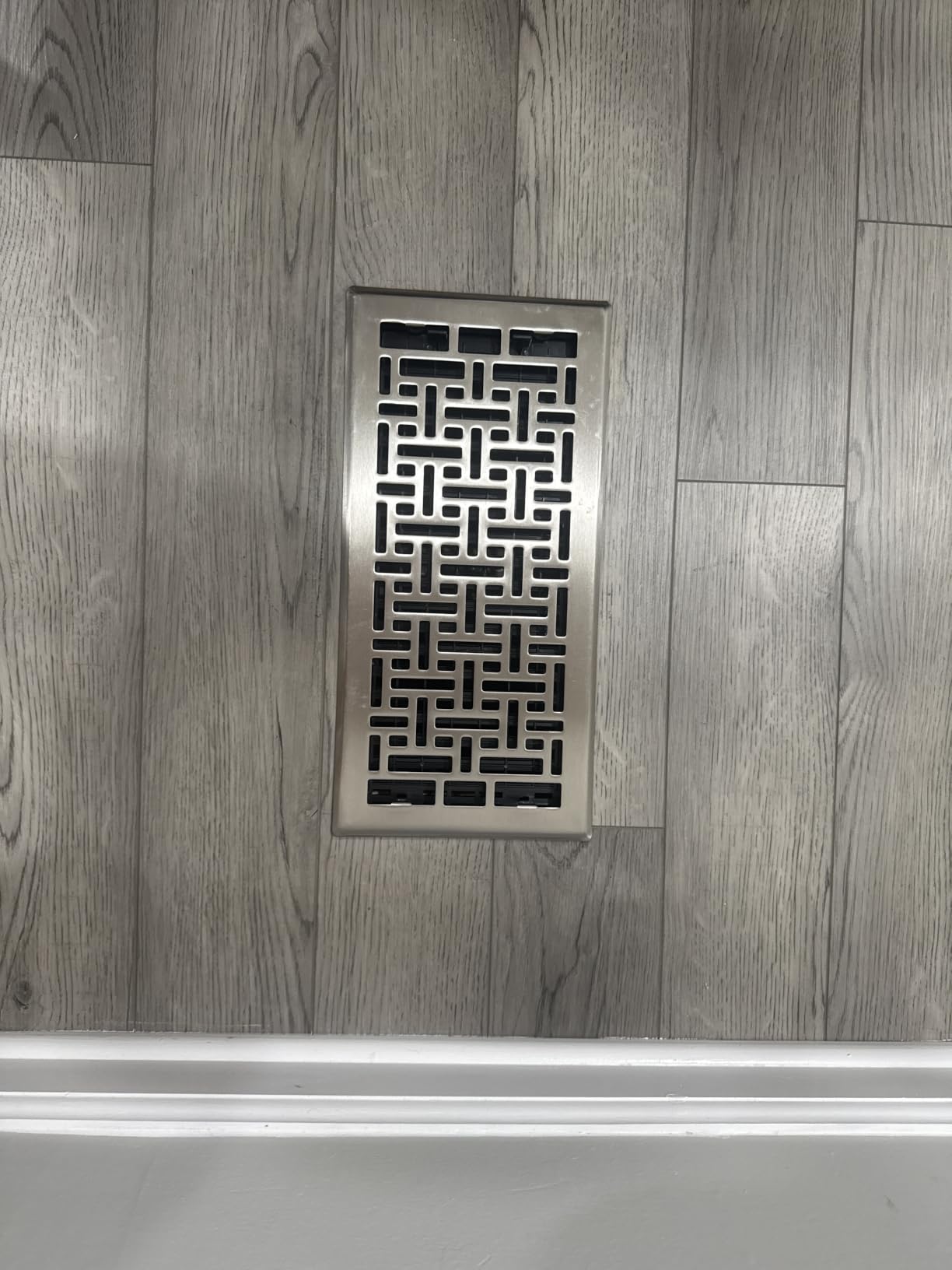 Decor Grates Metal Oriental Decorative Air Vent Cover 4x10 Floor Register – Adjustable Control Lever – AC Floor Vent Covers for Home Floor Vents – Fits 4 x 10 Inch Opening – Rubbed Bronze (AJH410-RB) customer photo 2