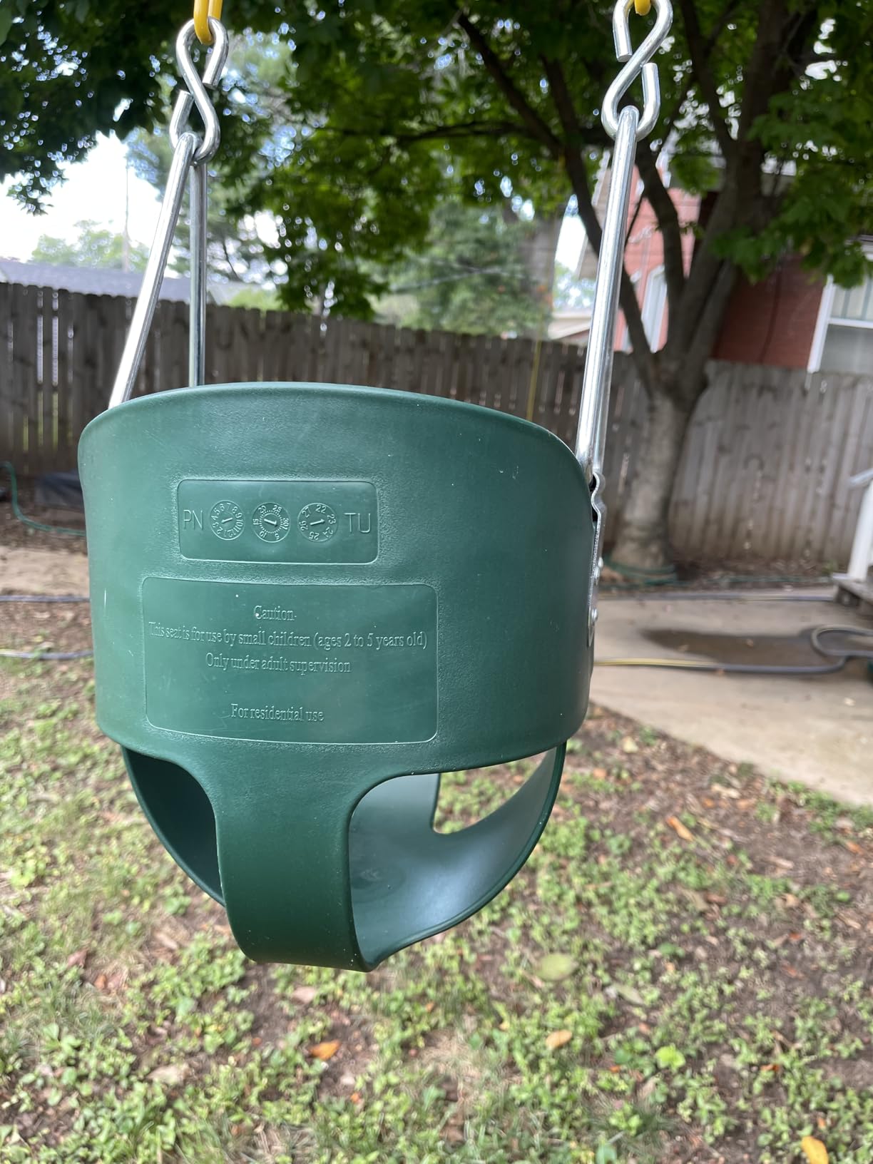 Eastern Jungle Gym Heavy-Duty High Back Full Bucket Toddler Swing, Green customer photo 2