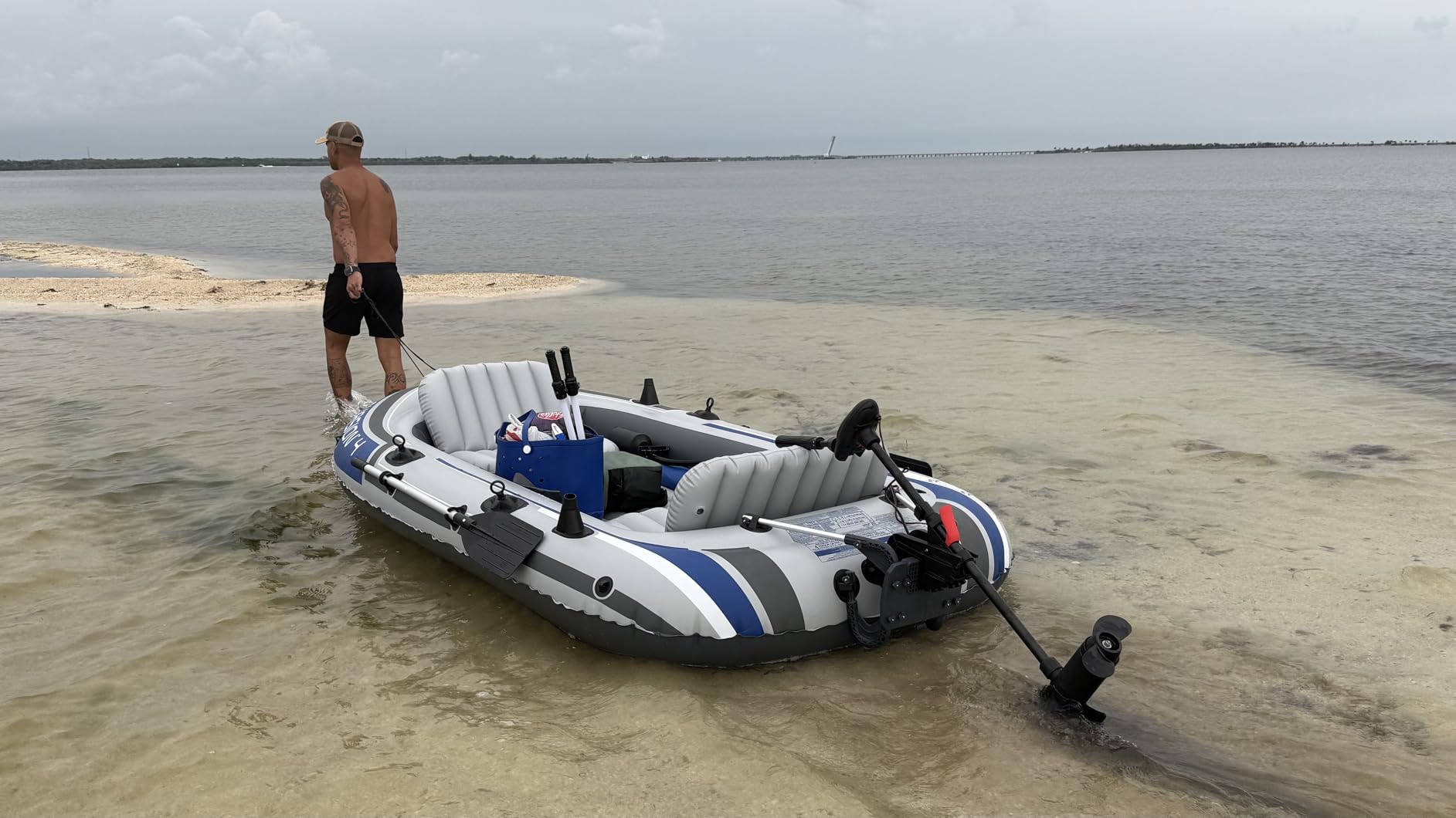 INTEX Transom Electric Trolling Motor for Inflatable Boat, 40lb Thrust customer photo 2