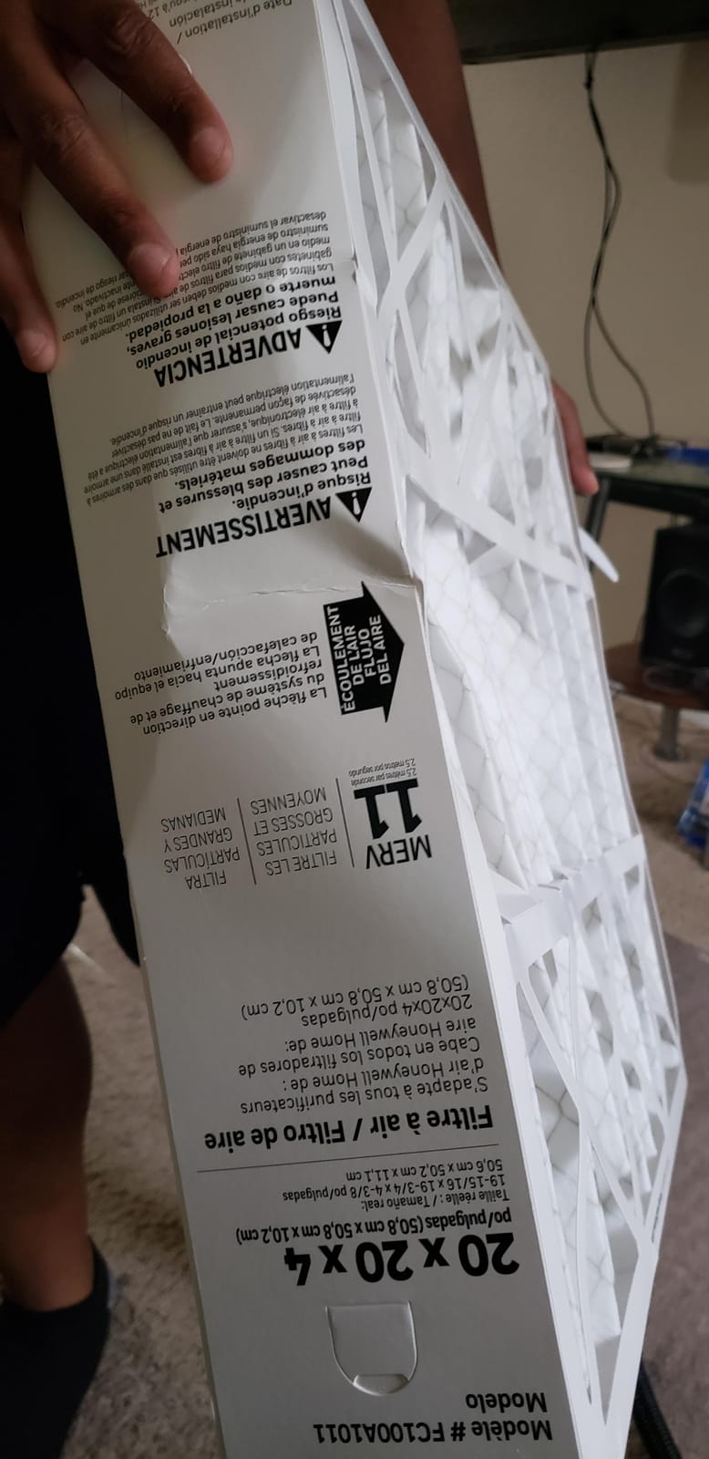 Honeywell FC100A1011 20 x 20 x 4 replacement media air furnace filter customer photo 2