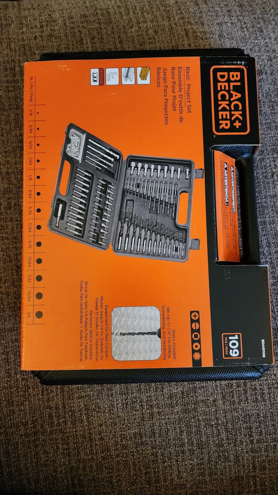 BLACK+DECKER Drill Bit Set/Screwdriver Bit Set Combo, 109-Piece (BDA91109) customer photo 2