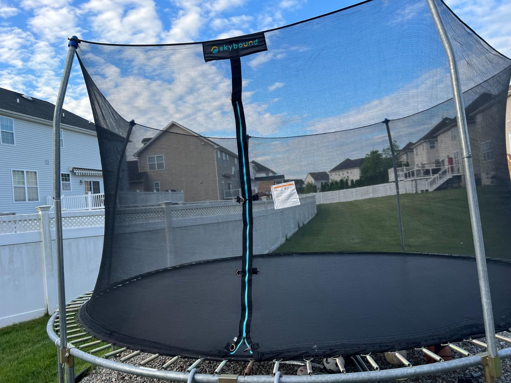 Replacement Trampoline Safety Net Enclosure - for 12ft 14ft 15ft Skywalker, Bounce Pro, AirZone, JumpZone, Walmart, and Many More - Breathable, Tear and Weather-Resistant customer photo 1