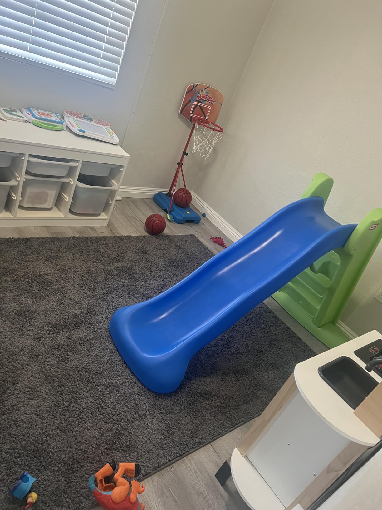 Little Tikes Easy Store Large Slide , Blue/Green customer photo 1