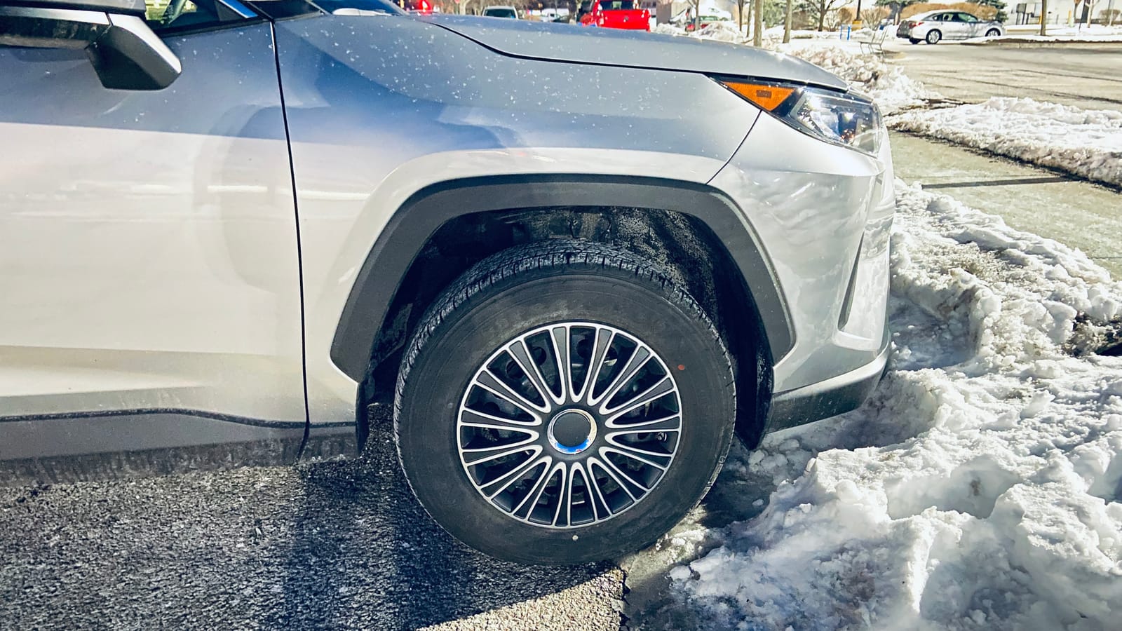 Alpena Lemans Vehicle Wheel Covers, Premium European-Made Rim Covers with 3-Step Retention System, Durable Hub Caps Fits Most Steel Wheels, Set of 4, Black and Silver, 16 inch customer photo 2