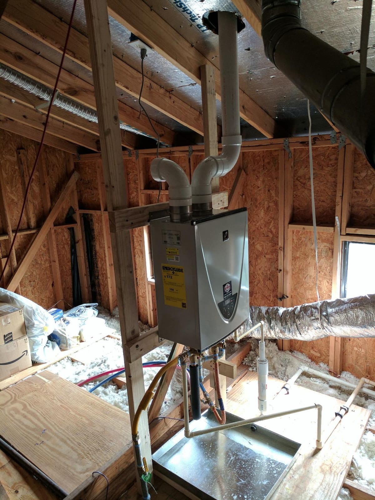 Takagi T-H3S-DV-N Condensing High Efficiency Natural Gas Indoor Tankless Water Heater, 8-Gallon Per Minute customer photo 1