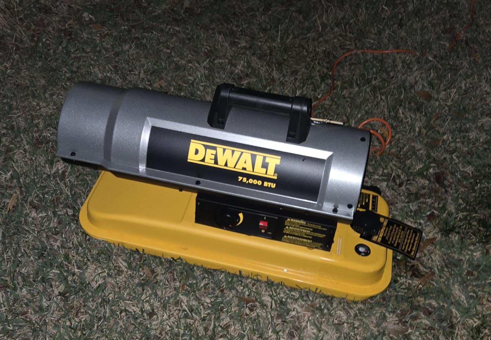 DEWALT DeWalt 80,000 BTU 2,000 sq ft Forced Air Diesel/Kerosene Portable Heater customer photo 2