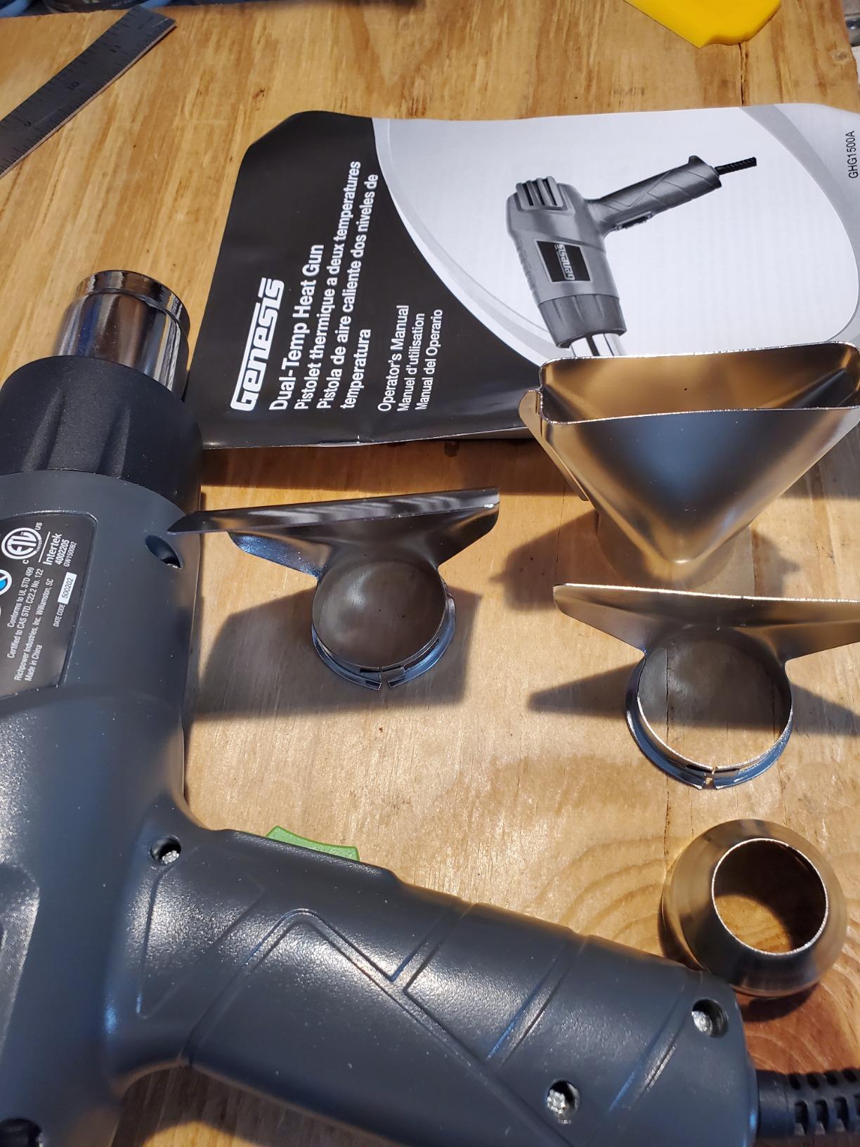 Genesis GHG1500A Dual Temperature Heat Gun Kit With Fast Heat High And Low Settings 572F/1000F, Air Reduction Nozzle, Reflector Nozzle, And Two Deflector Nozzles with 2 Year Warranty customer photo 2
