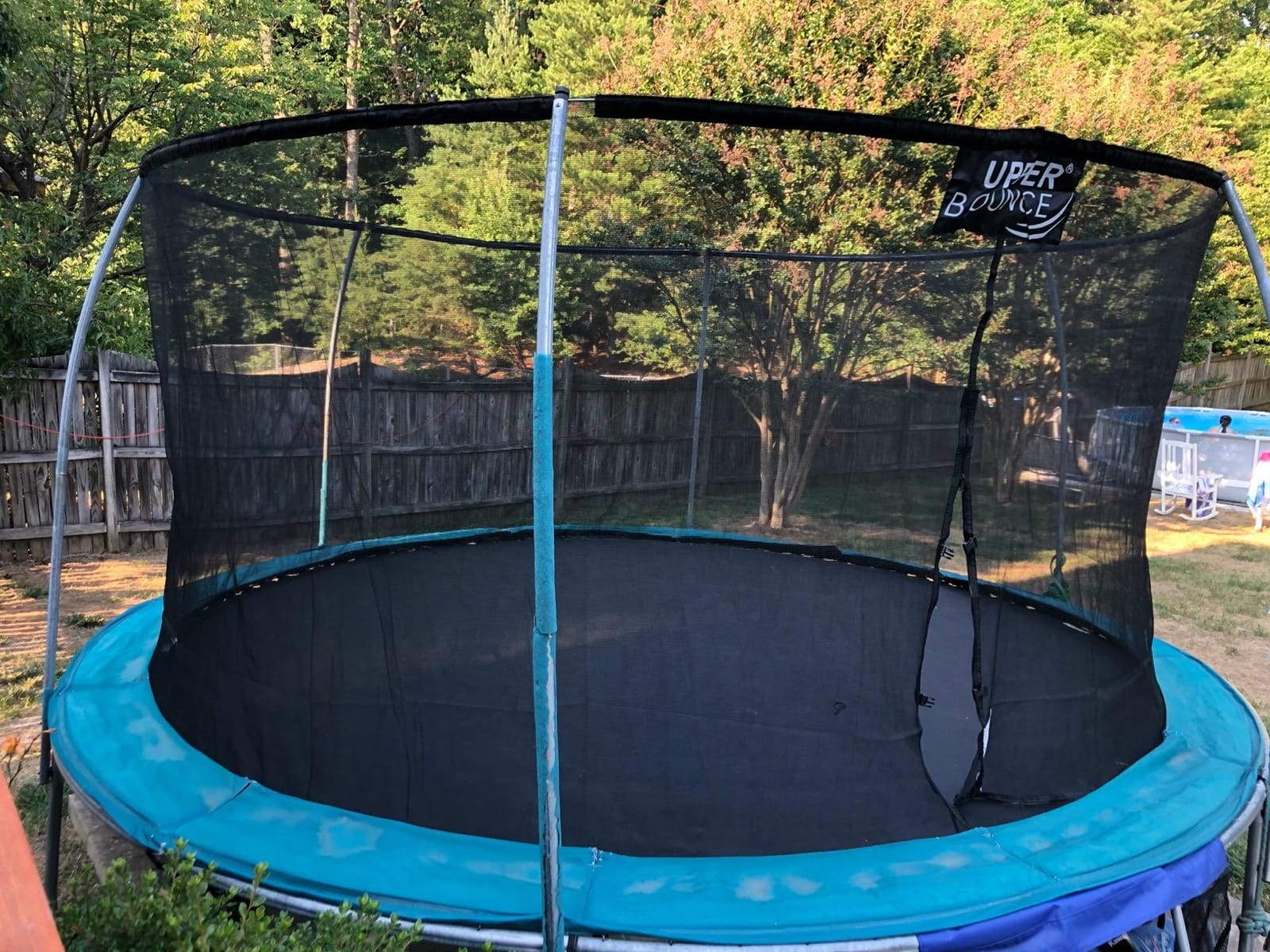 Machrus Upper Bounce Trampoline Net Replacement for Top-Ring Flex Enclosure System, Tear and Weather-Resistant, Lightweight, Foldable customer photo 1
