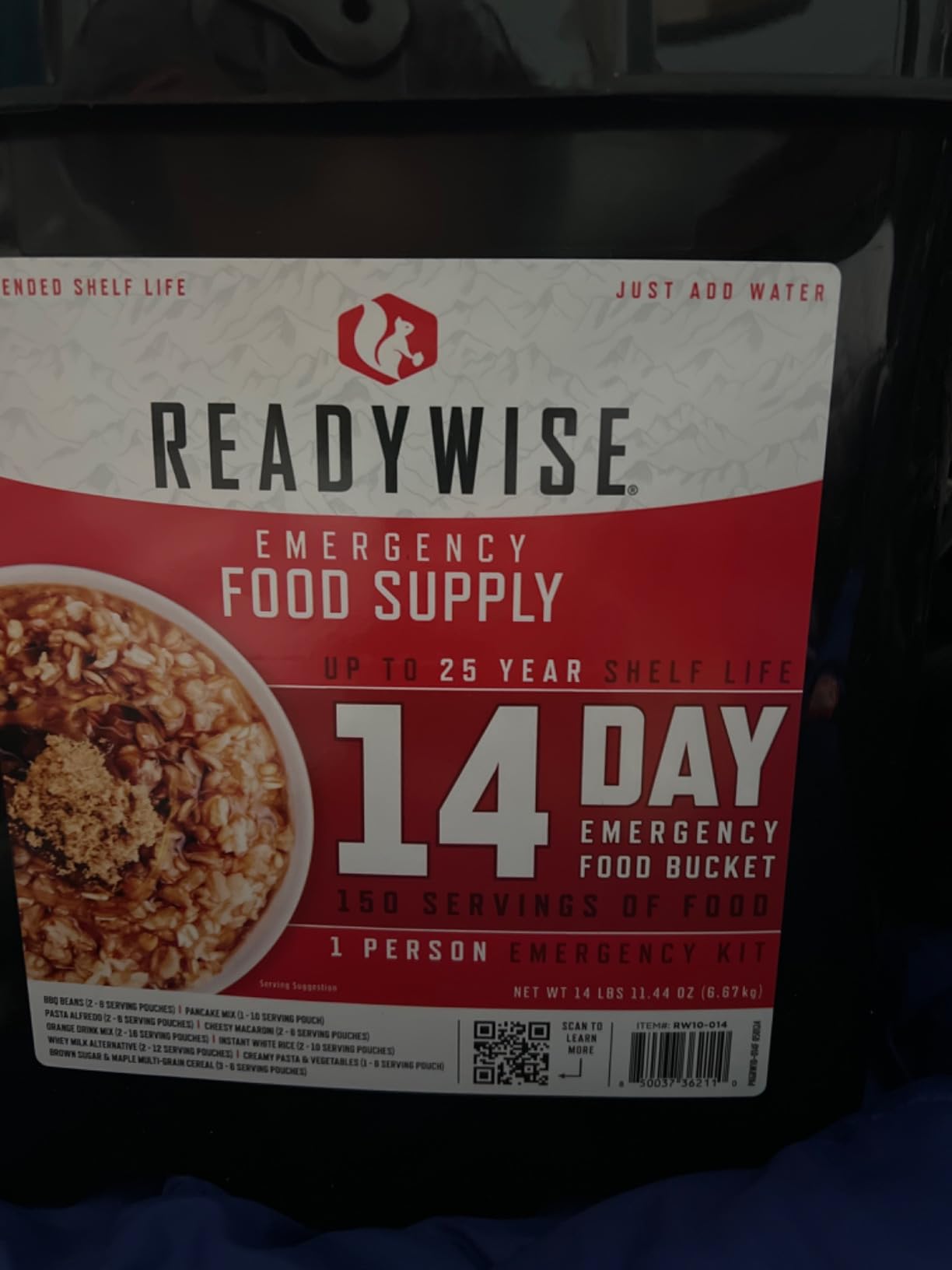 READYWISE Emergency Food Supply Meals 72 Hour Survival Kit, 30 Servings customer photo 1