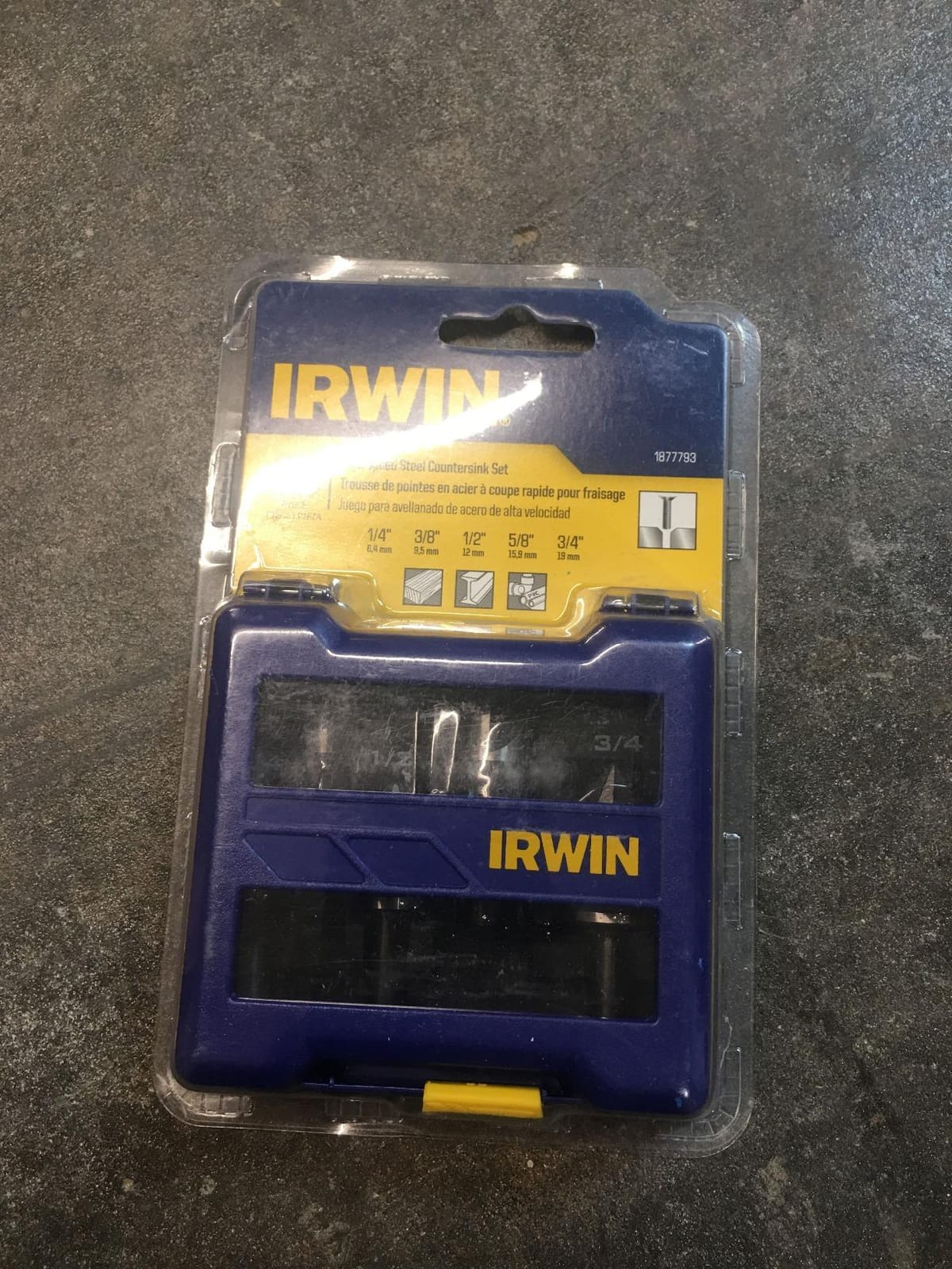 IRWIN Metal Countersink Drill Bit Set, 5 Piece, 1877793 customer photo 2