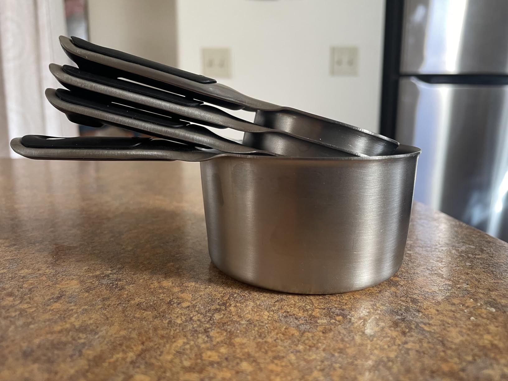 OXO Good Grips 4 Piece Stainless Steel Measuring Cups with Magnetic Snaps customer photo 1