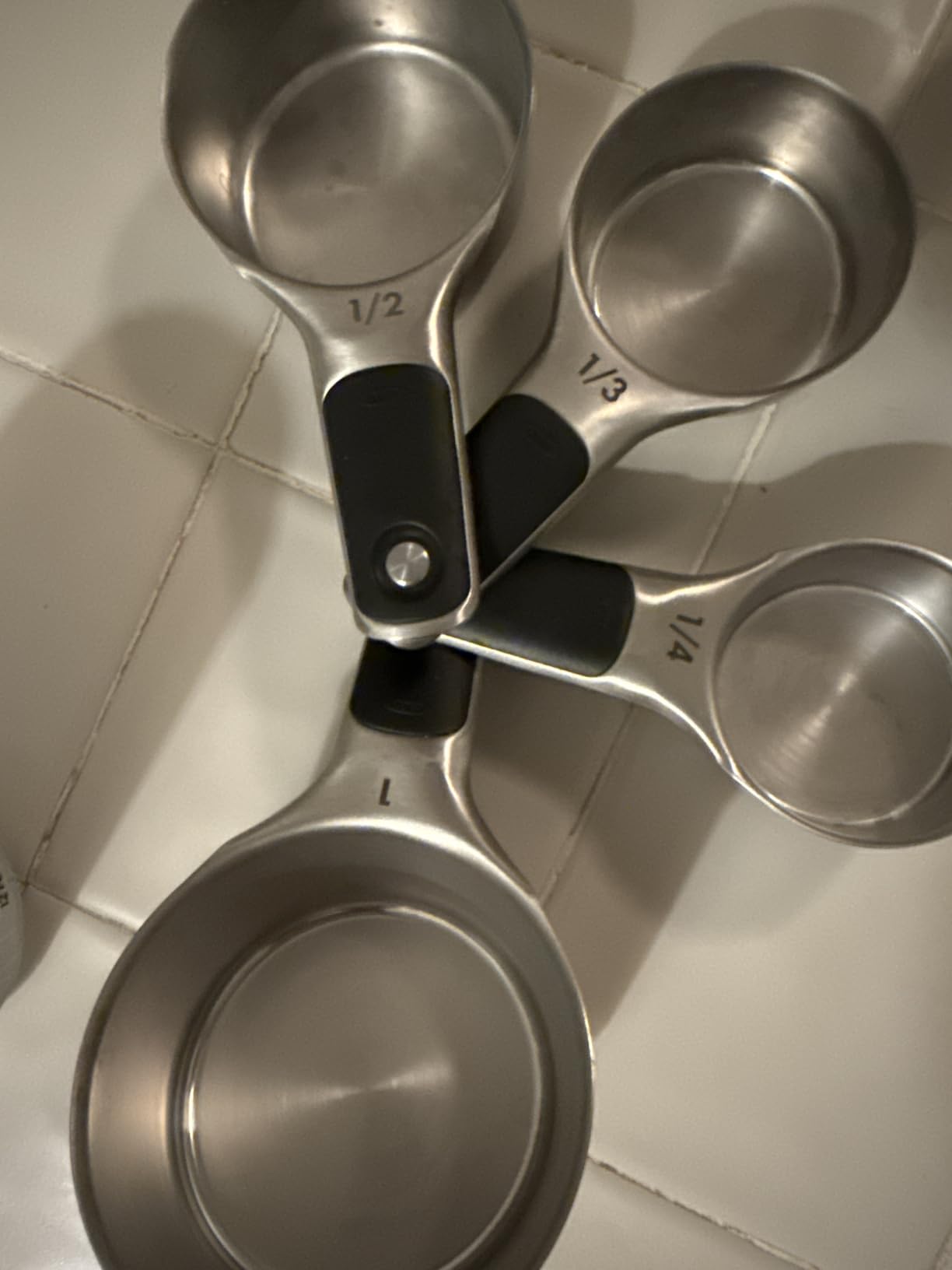OXO Good Grips 4 Piece Stainless Steel Measuring Cups with Magnetic Snaps customer photo 2