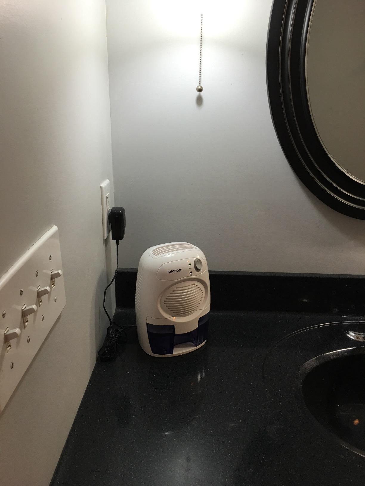 Ivation IVADM10 Powerful Small-Size Thermo-Electric Dehumidifier - for Smaller Room, Cupboard, Basement, Attic, Stored Boat, RV, Antique Car,White customer photo 1