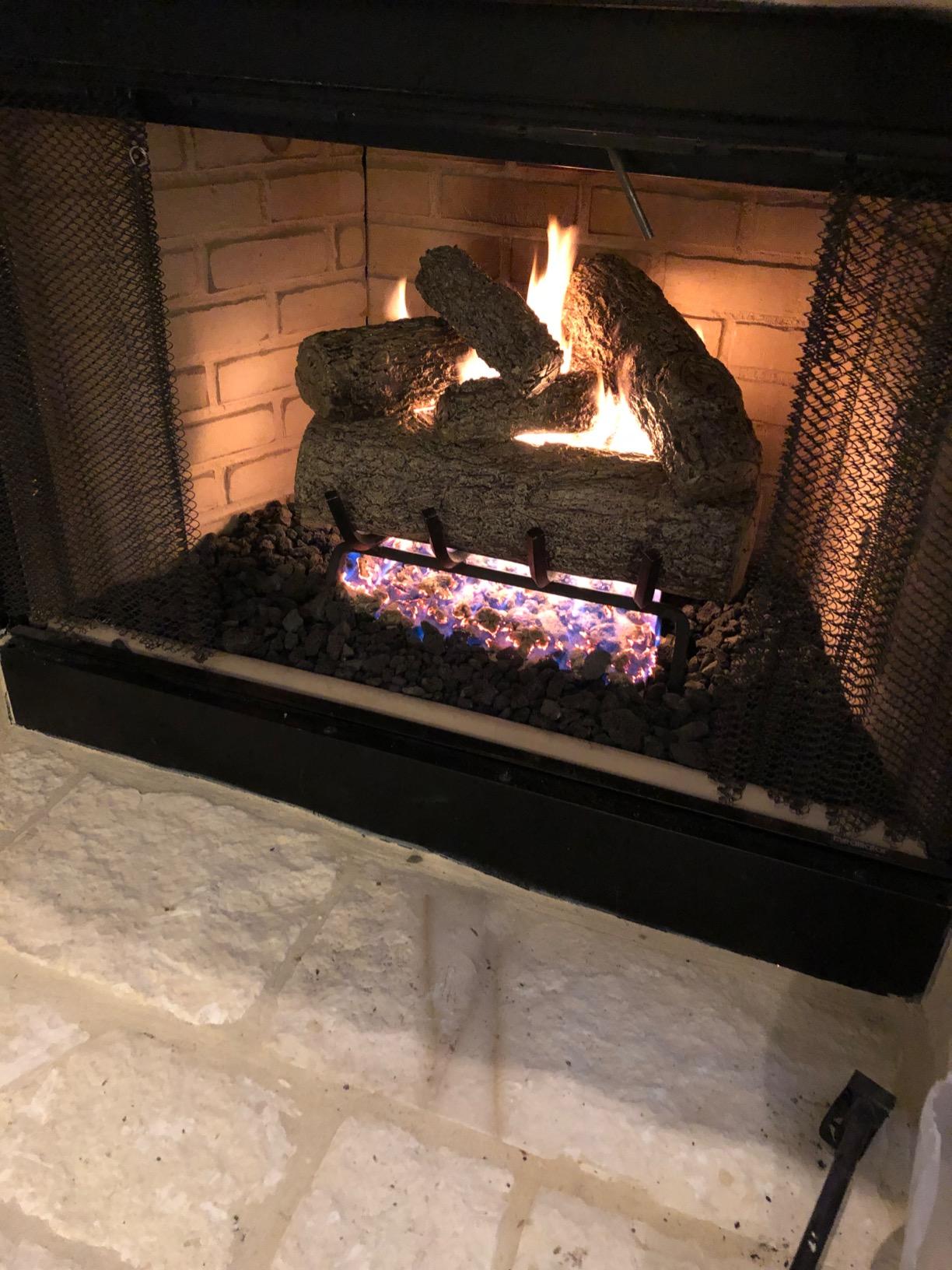 Peterson Fyreside 18-inch Live Oak Log Set with Vented Burner, Match Light Without Gas Connector kit (Natural Gas Only) customer photo 1