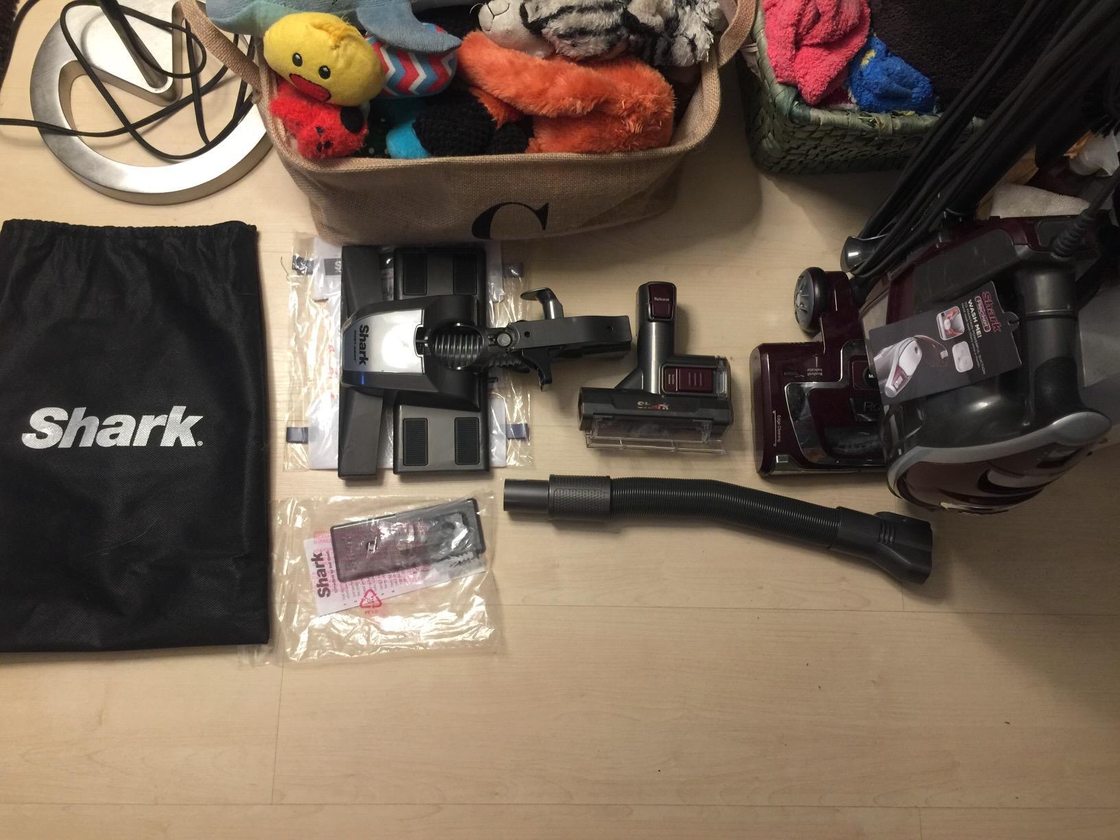 Shark Rocket Pet Plus Corded Stick Vacuum, XL Cup, Bordeaux/Silver, HV322 customer photo 1