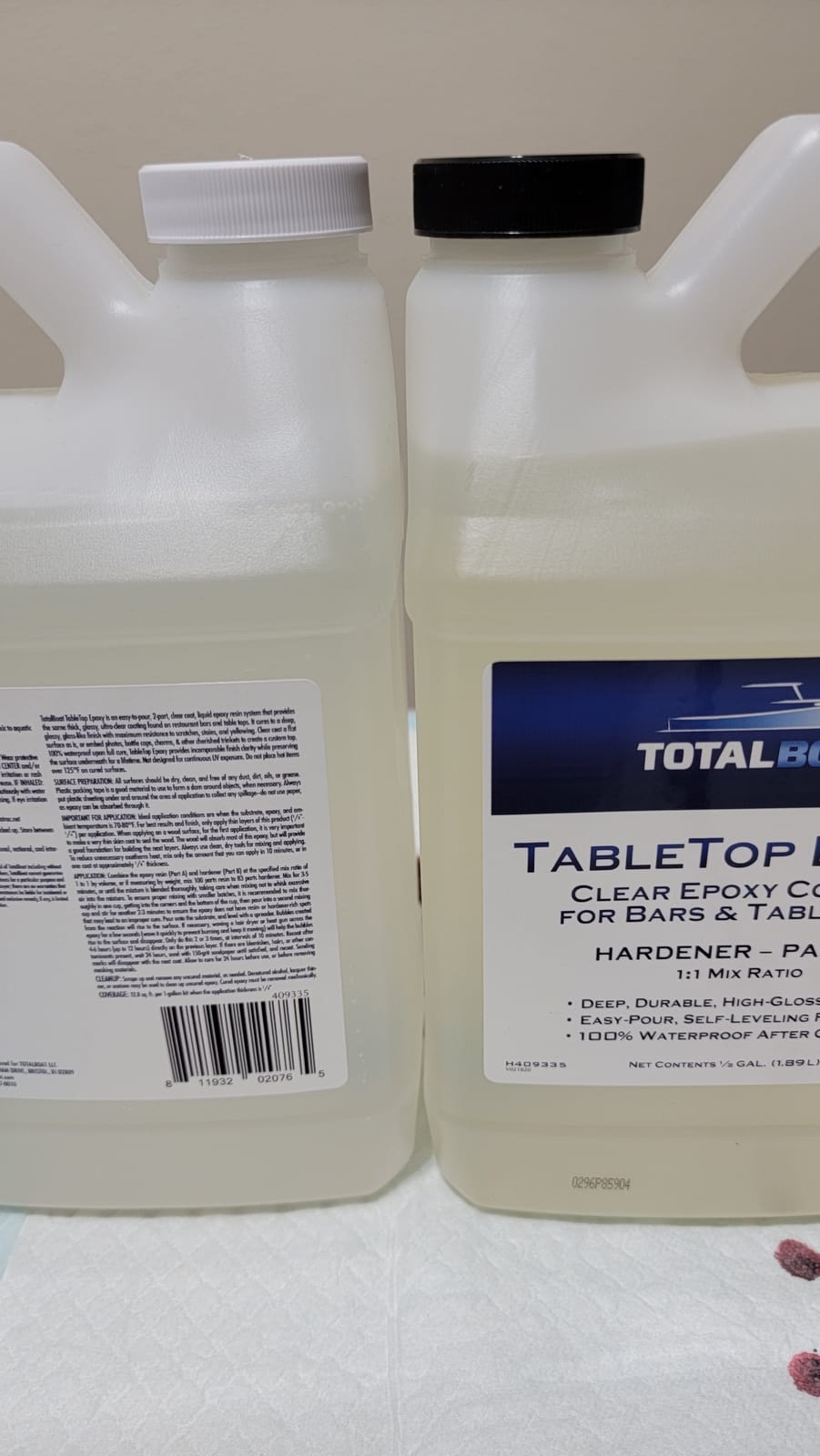 TotalBoat Table Top Epoxy Resin - 1 Gallon Kit for Bars and Countertops customer photo 1