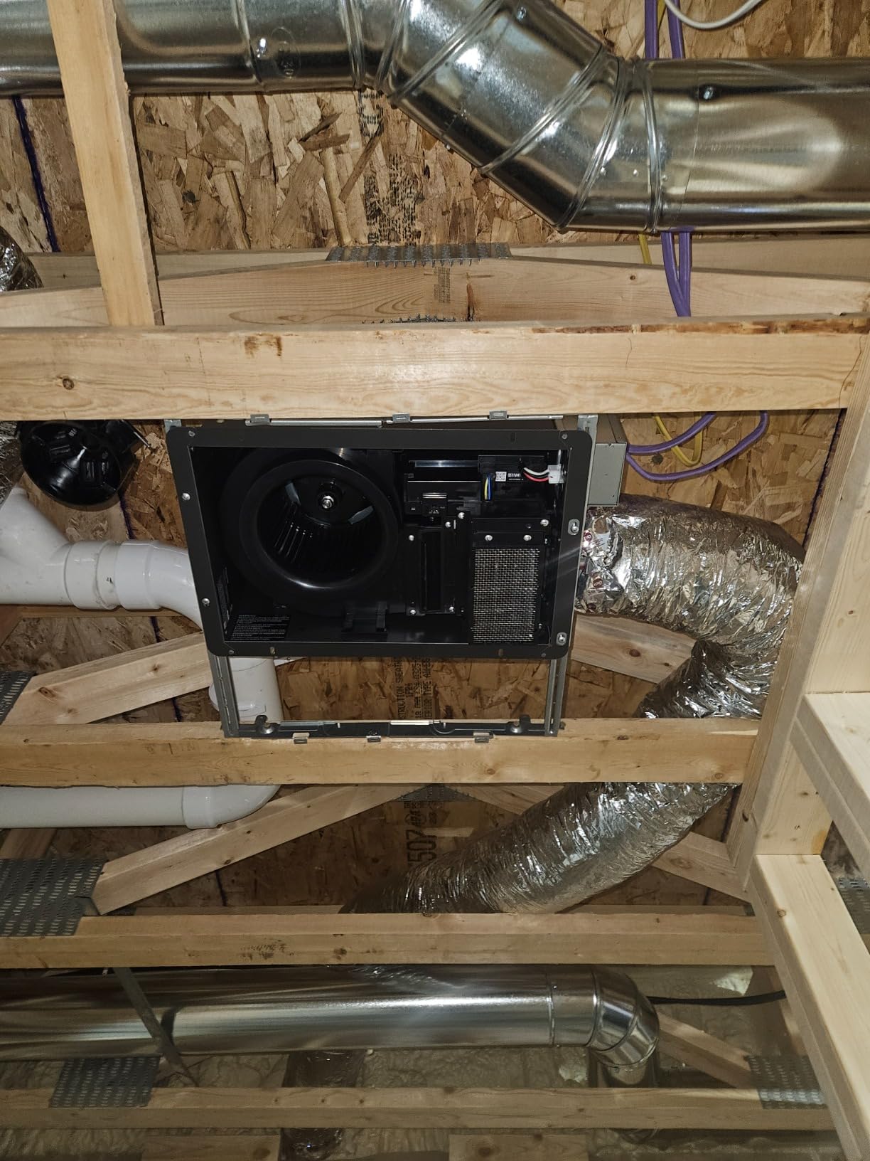 Panasonic WhisperWarm Ceiling Mount Bathroom Exhaust Fan with Heater, 50-80-110 CFM, FV-0511VH1 customer photo 1