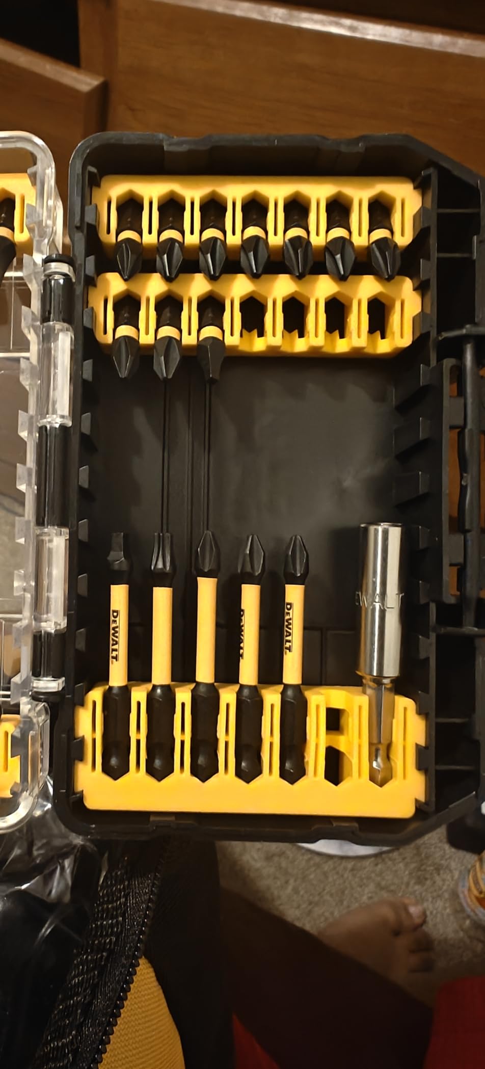 DEWALT Screwdriver Bit Set, 100 Pc Impact Driver Bit Set with Drill Bits, Magnetic Holder and Nut Drivers, FlexTorq Impact Ready, ToughCase Included (DWA2FTS100) customer photo 2