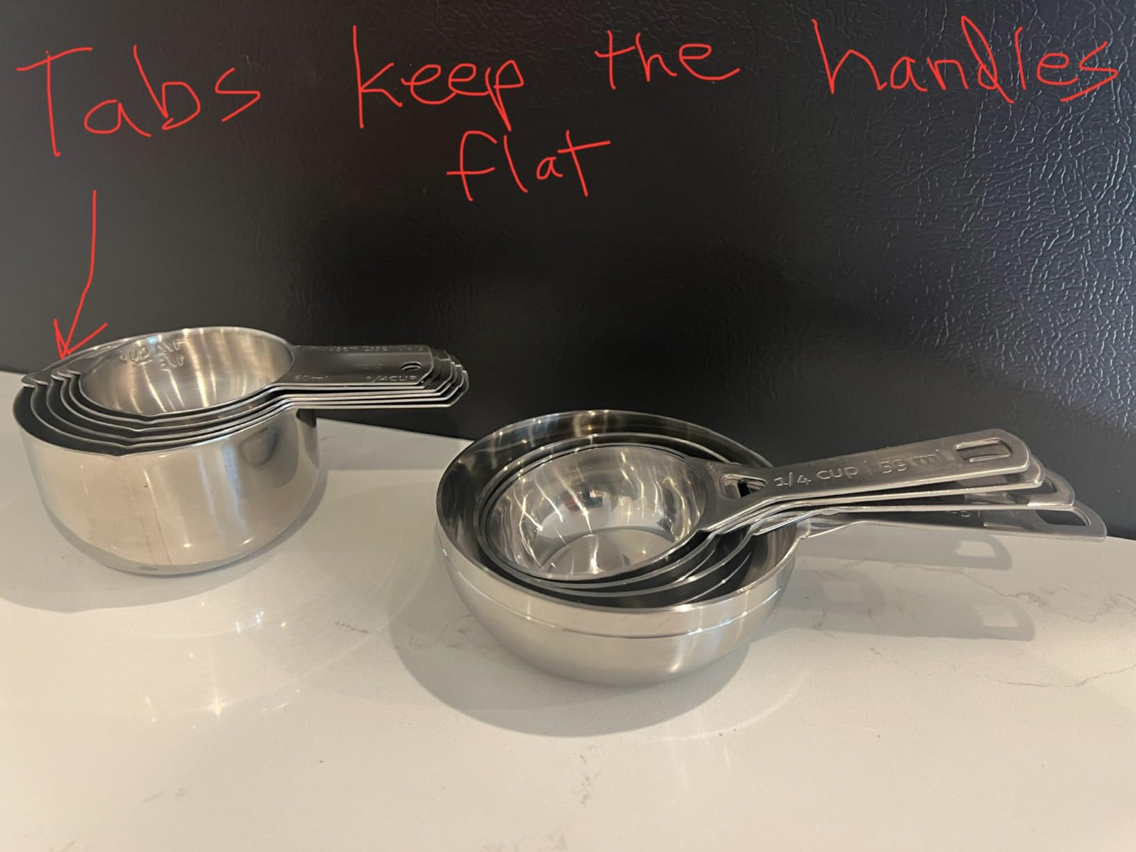 Hudson Essentials Stainless Steel Measuring Cups Set (6 Piece Set) customer photo 2