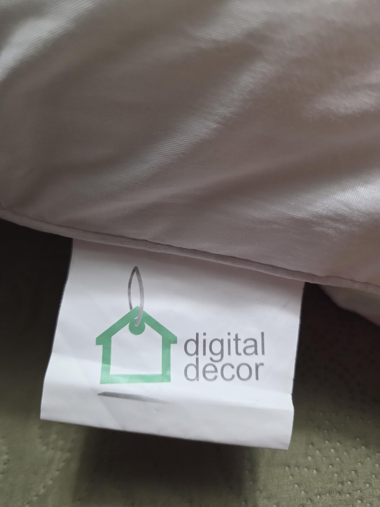 Digital Decor 100% Cotton Fabric Luxury Hotel Pillows Standard Size Set of 2, Cooling Down Alternative Bed Pillows for Sleeping, Hypoallergenic & Soft for Side & Back Sleepers, Made in USA, 26