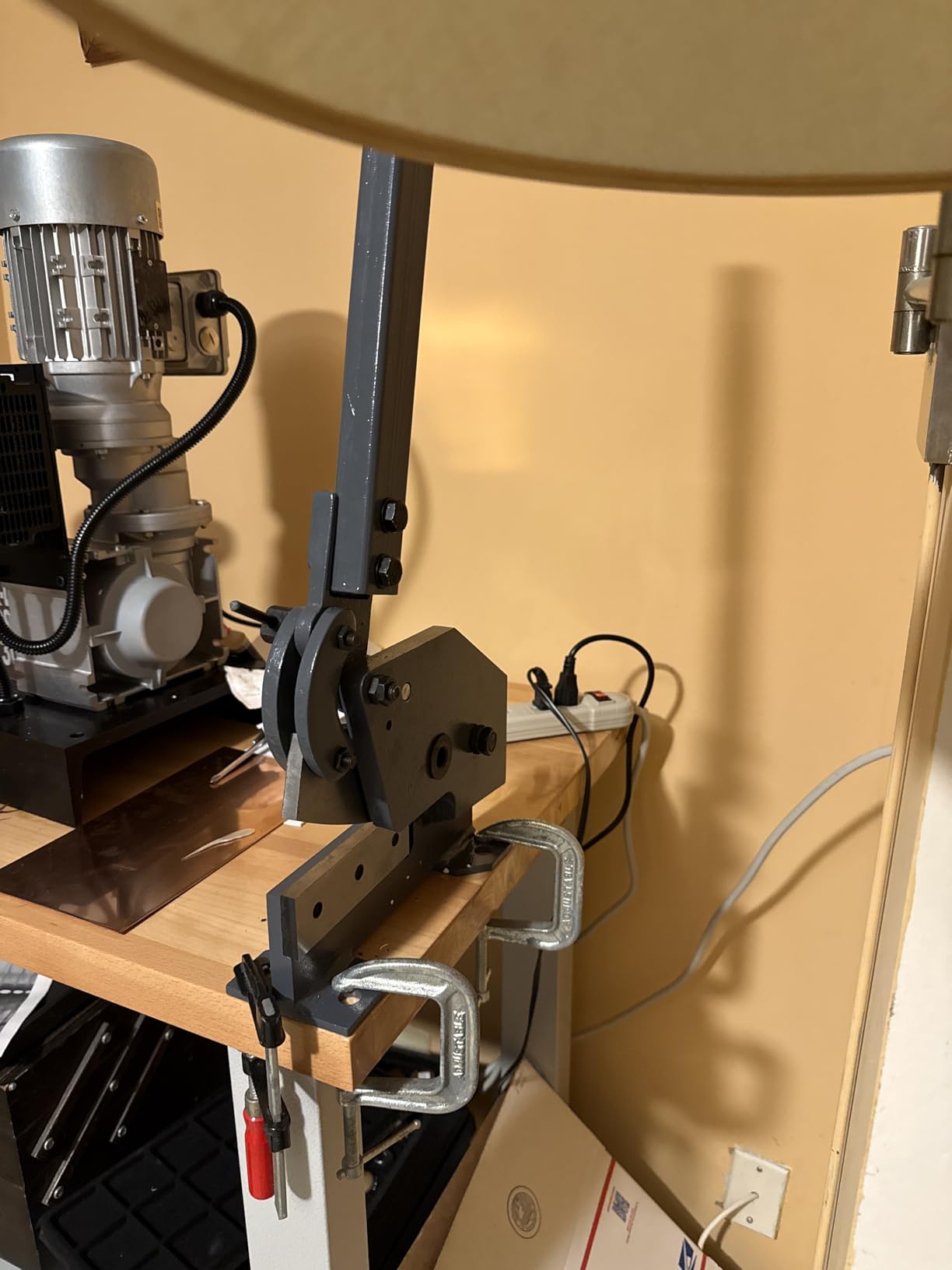 Manual Metal Shear, 12 in Bench Cutter KAKA INDUSTRIAL HS-12 customer photo 2