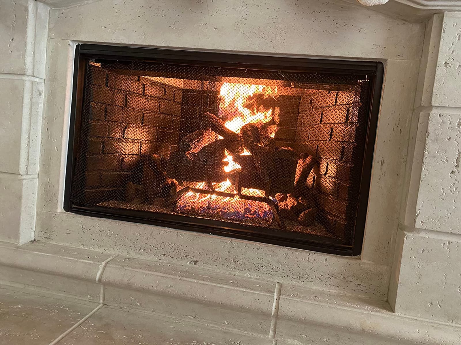 Duluth Forge Vented Natural Gas Fireplace Log Set - 24 in., 55,000 BTU, Match Light, Heartland Oak - Model# FNVL24-1 customer photo 1