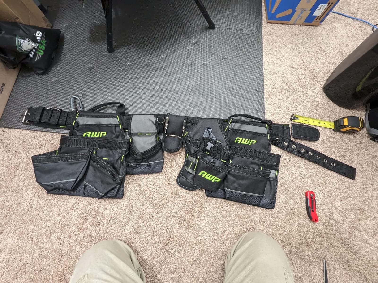 AWP Tool Belt Tool Rig, Durable Premium Utility Belt Organizer for Men & Women, Utility Work, Electrician, Mechanic customer photo 1