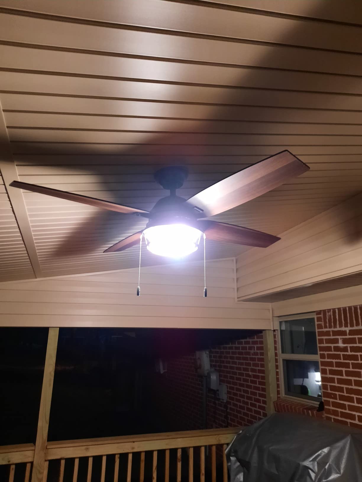 Hunter Ocala, Outdoor or Indoor, Ceiling Fan, Rustic, 52 inch, Noble Bronze customer photo 2