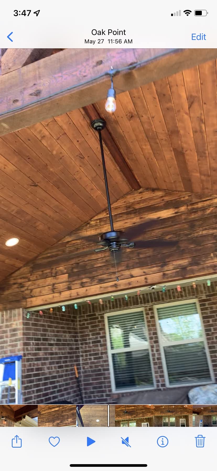 Hunter Builder Elite, Outdoor or Indoor, Ceiling Fan, 52 inch, Matte Black customer photo 2
