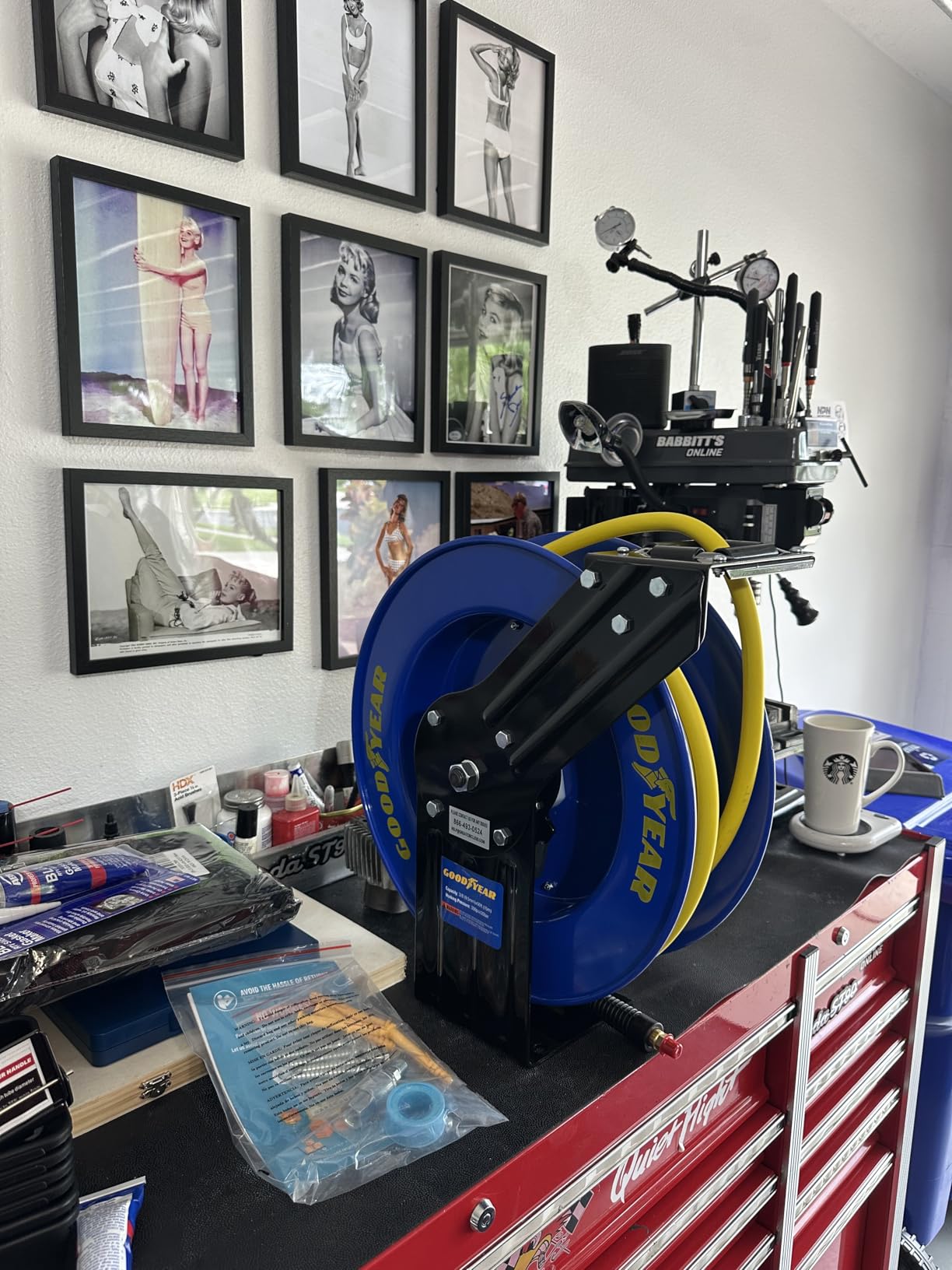 Goodyear Air Hose Reel Retractable 3/8