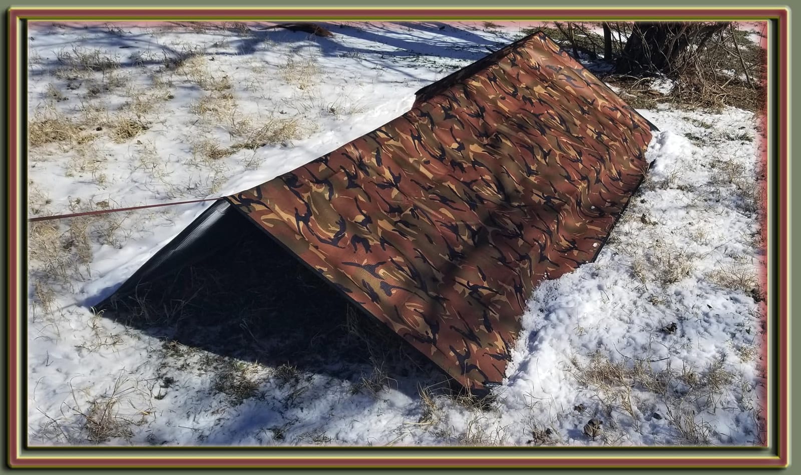 Arcturus Insulated Tarp, Reusable Heavy Duty Thermal Survival Blanket – 60x82in, Reflects 90% Body Heat, Waterproof, Windproof, 3-Layer Design, Reinforced Grommets, Olive Green customer photo 2