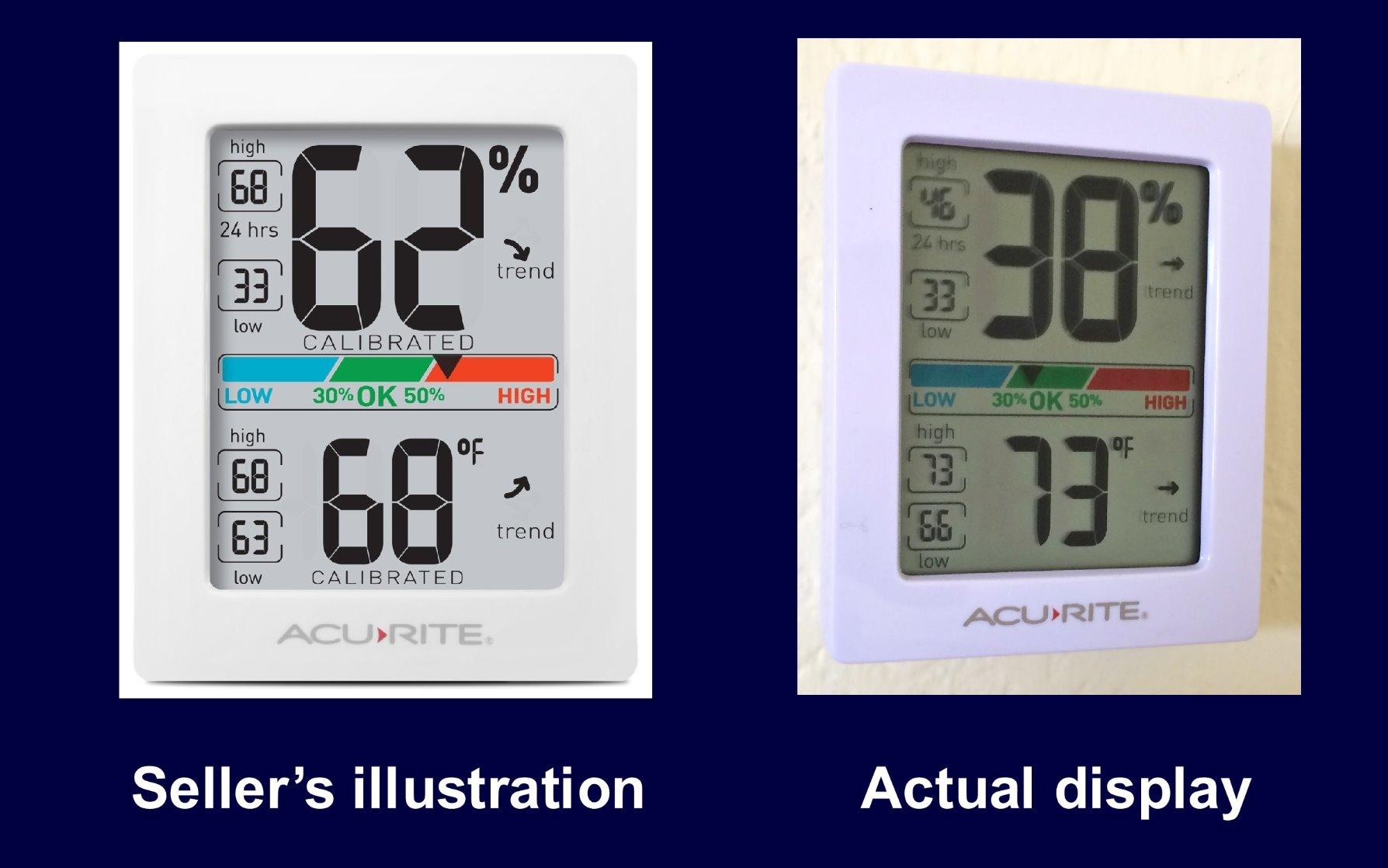 AcuRite Humidity Meter Hygrometer and Indoor Thermometer, Hygrometer customer photo 2