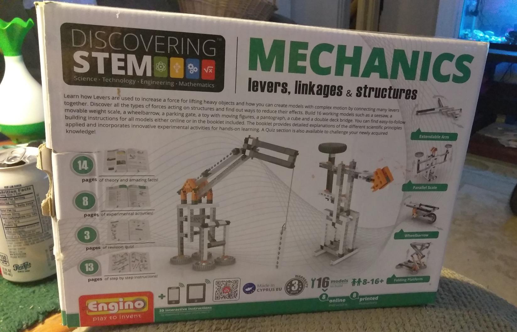 Engino STEM Toys, Mechanics: Levers, Linkages & Structures, Engineering Kits for Kids 9+, Gifts for Boys & Girls, Educational Building Toys, Fun Kids Activities (16 Model Options) customer photo 1