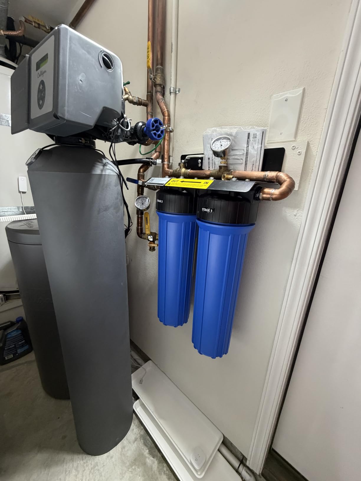 iSpring Iron, Mangaese Whole House Water Filter System Also Eliminates Chlorine, Taste, and Odor, 2-Stage Commercial-Grade 20