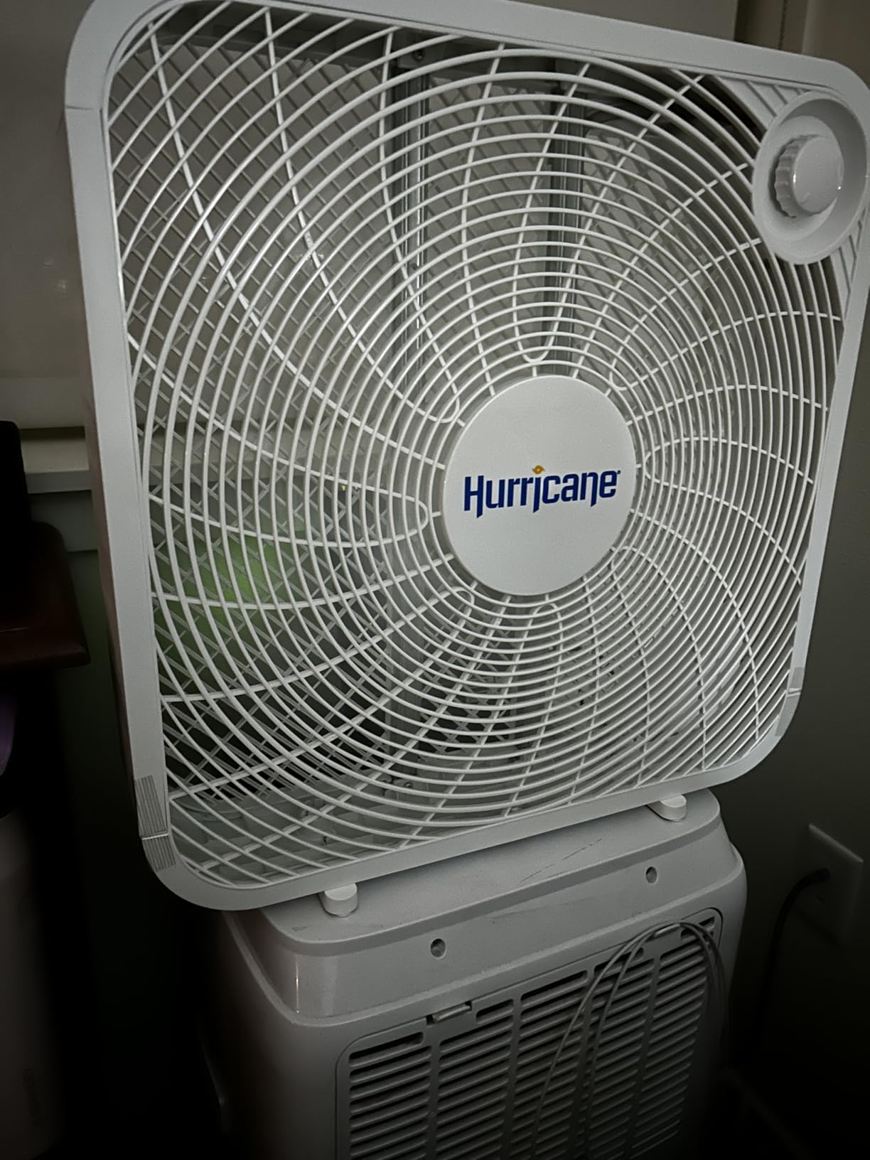 Hurricane Classic Floor Box Fan with 3 Speed Settings, White - 20in customer photo 1