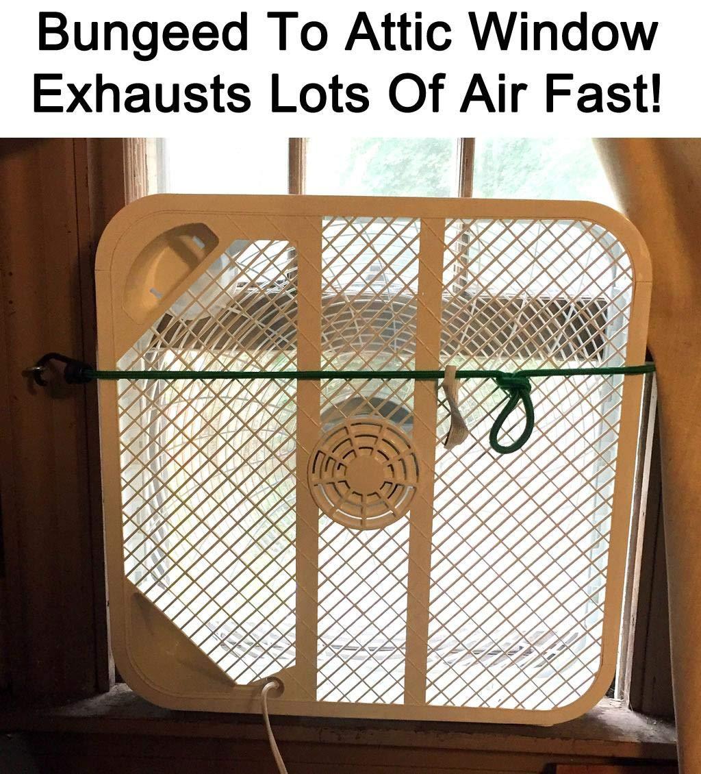 Hurricane Classic Floor Box Fan with 3 Speed Settings, White - 20in customer photo 2