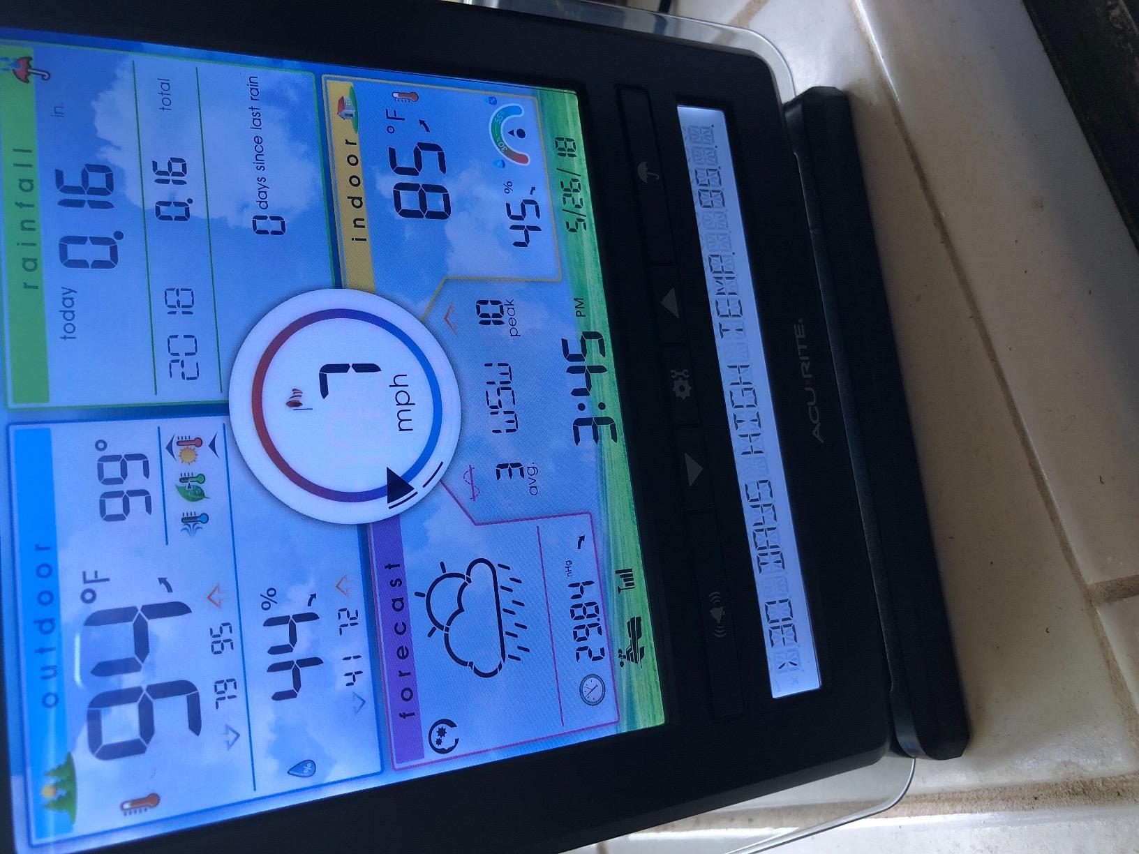 AcuRite Iris (5-in-1) Wireless Indoor/Outdoor Weather Station with Remote Monitoring Alerts for Weather Conditions (01536M) customer photo 1