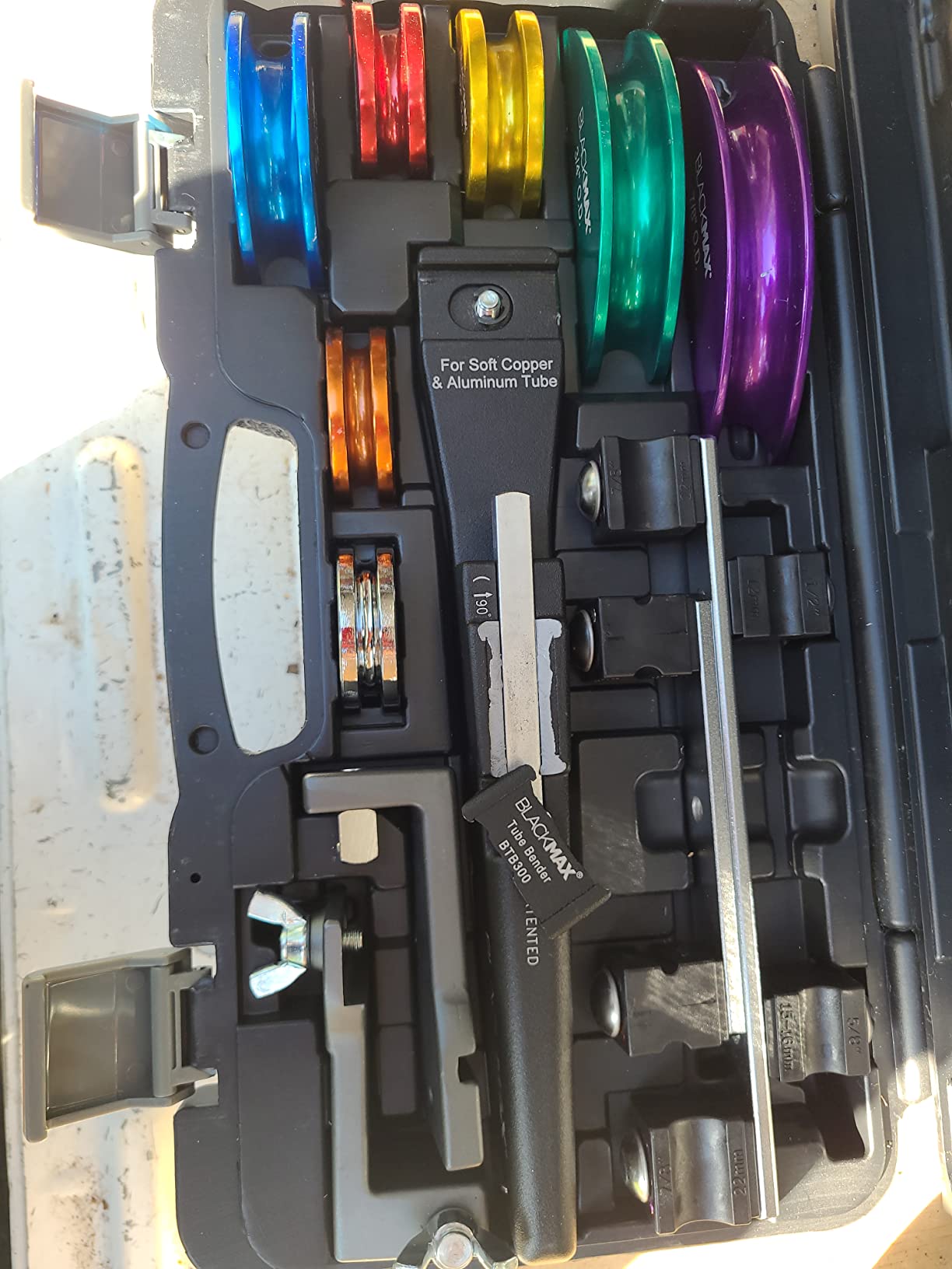 CPS BLACKMAX BTB300 Premium Ratcheting Tube Bender with Reverse Bend, Includes 1/4-7/8 (7) Sizes customer photo 2