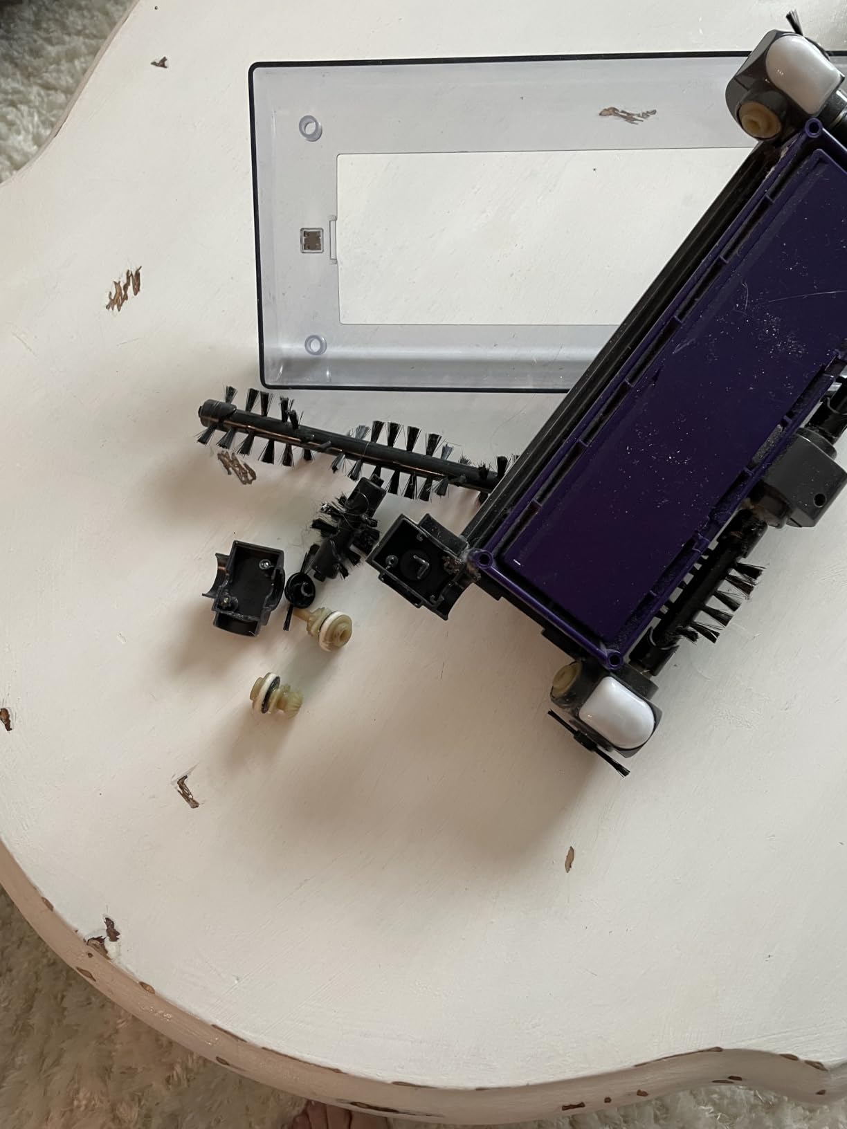 Swivel Sweeper Max - Cordless Electric Floor and Carpet Sweeper with Rotating Brush for Efficient Cleaning, Quad Brush Technology- Purple customer photo 1