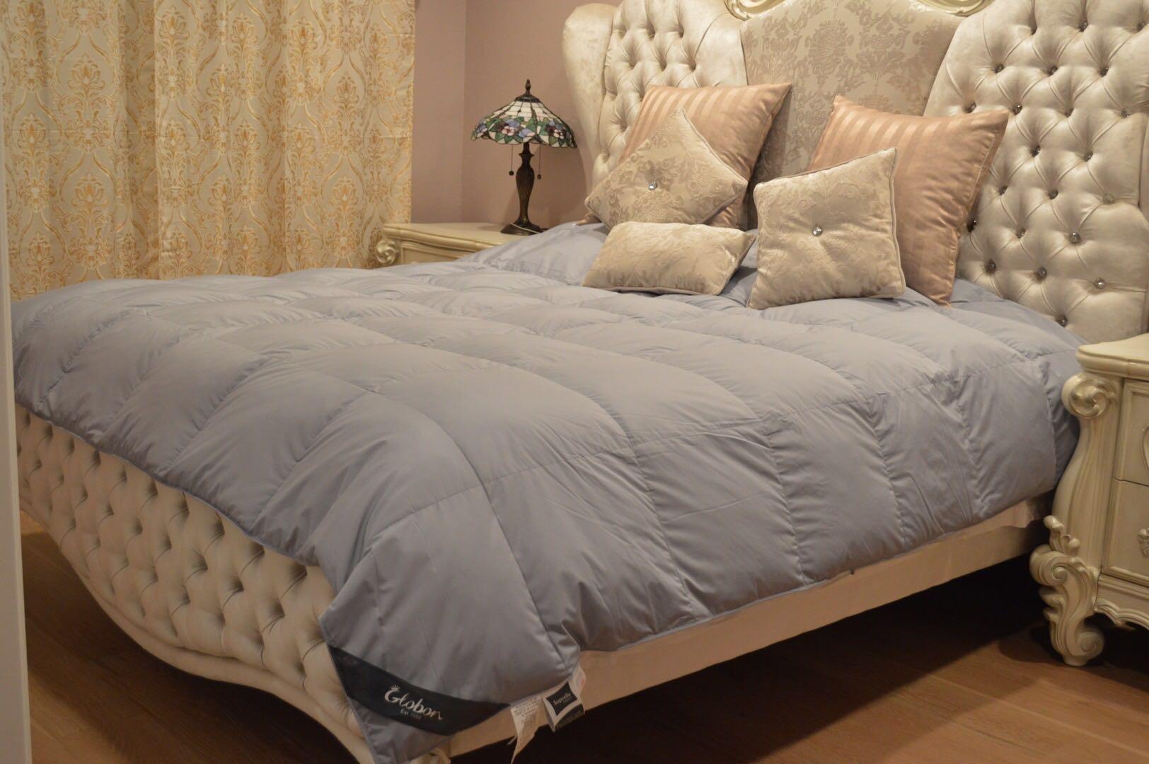 Globon Winter Down Comforter King Size,Heavyweight Duvet Insert,White customer photo 1