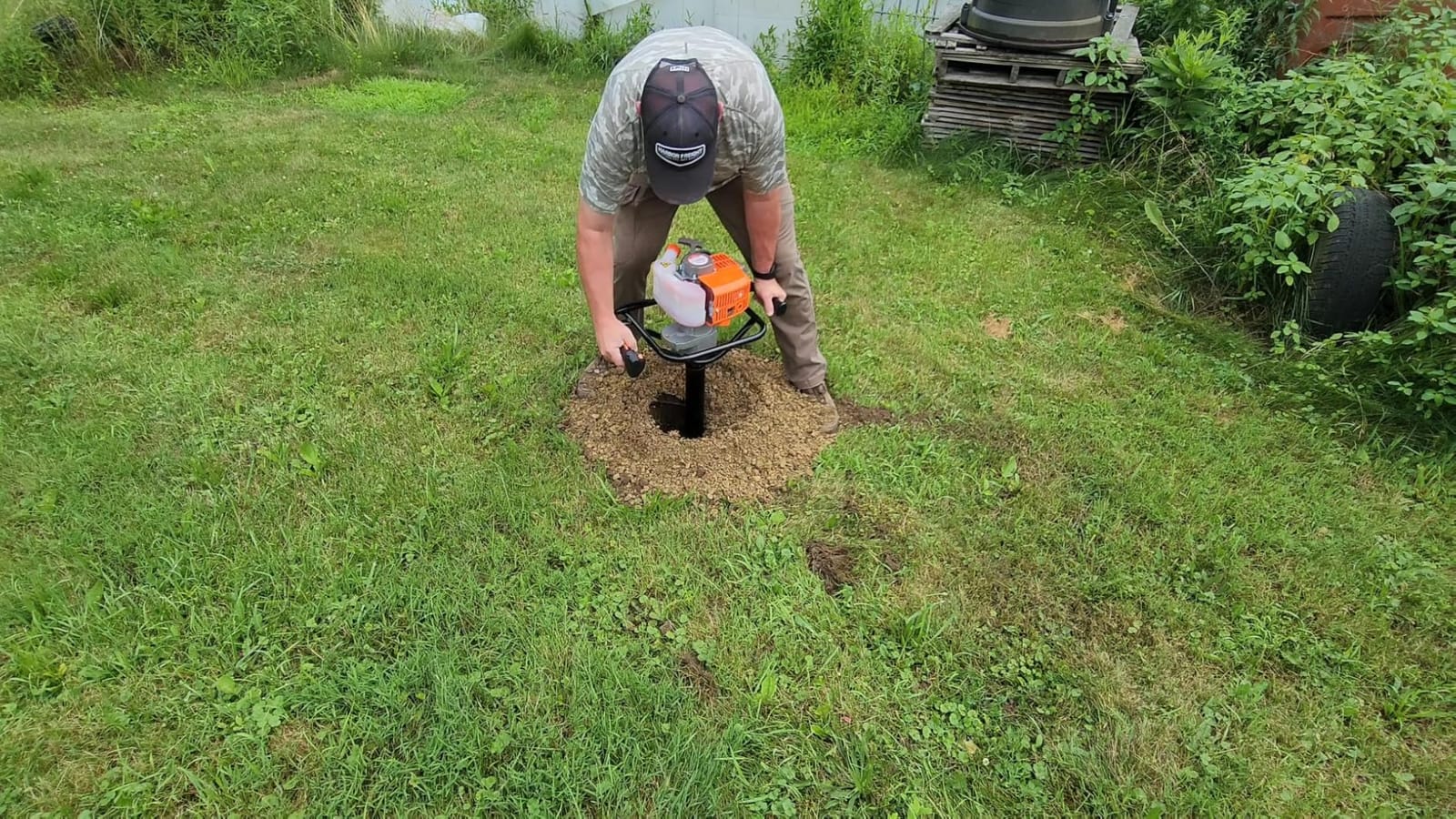 PROYAMA 54cc Post Hole Digger, Gas Powered Easy Start Earth Auger Digger customer photo 1